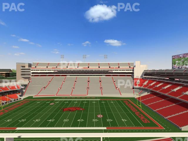 Seating view for Razorback Stadium Section 503 1