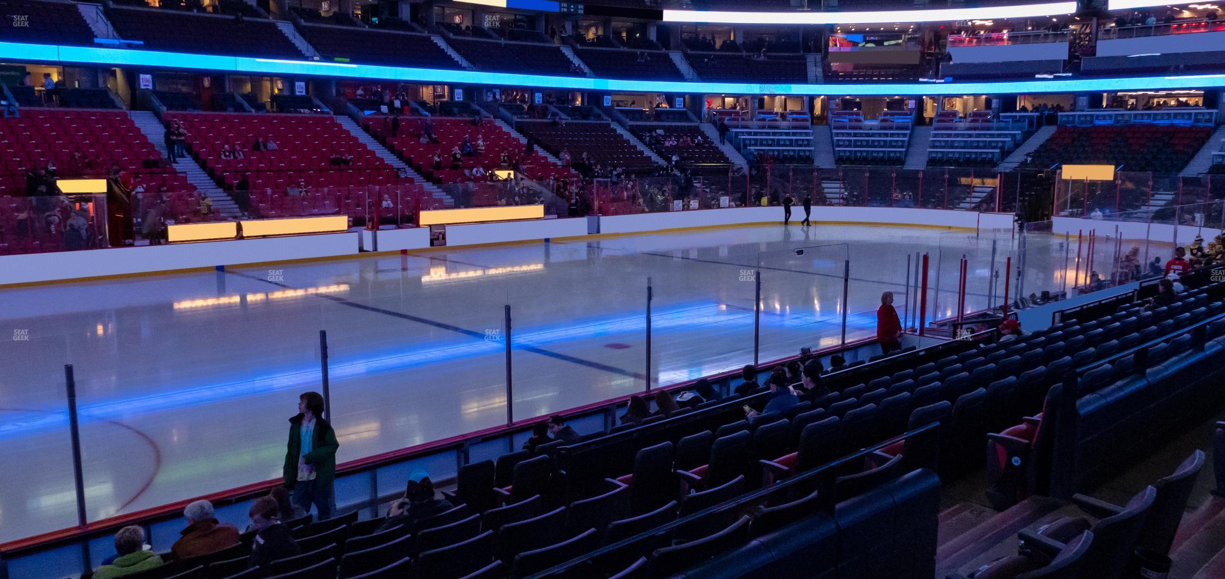 Seating view for Canadian Tire Centre Section 118