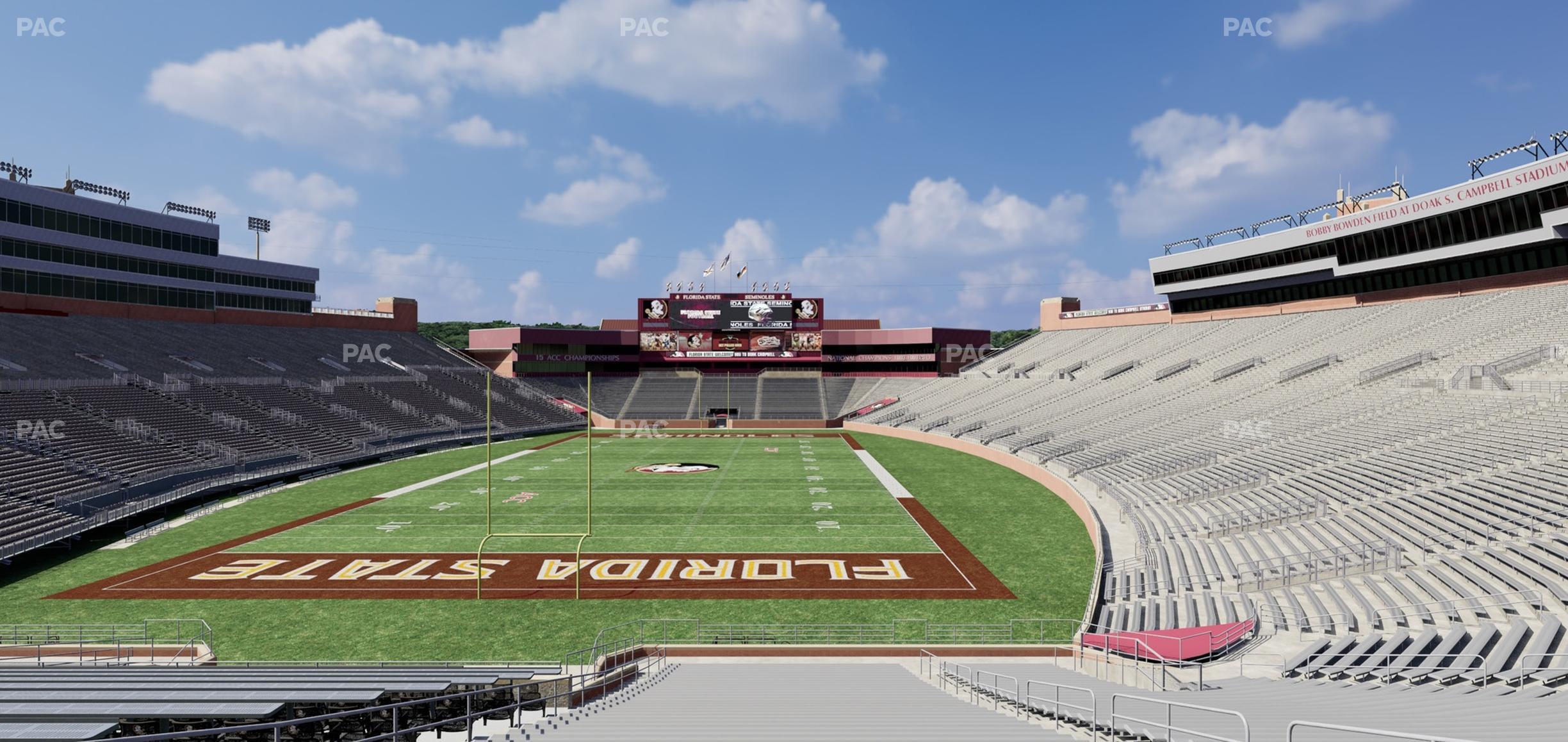 Seating view for Doak Campbell Stadium Section 119