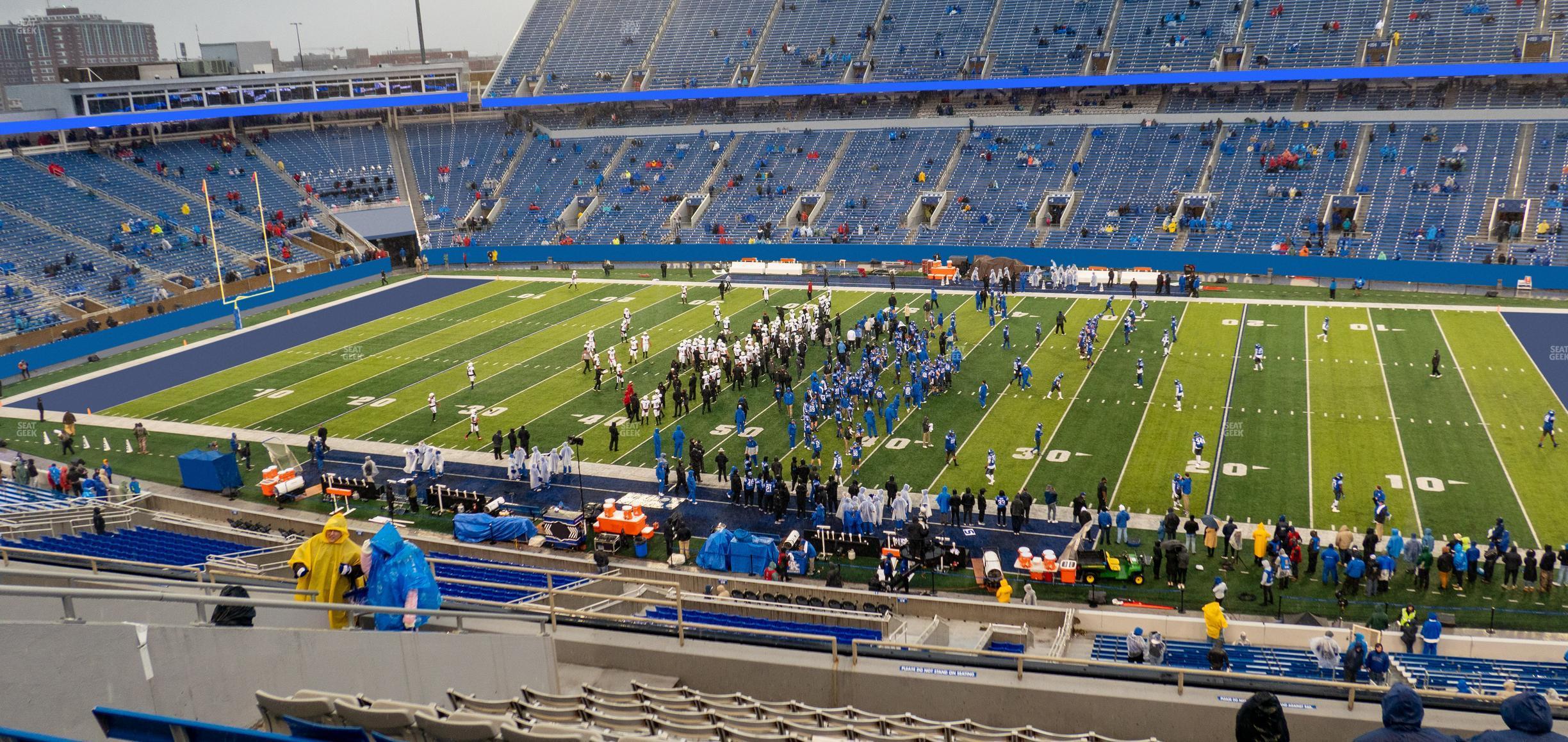 Seating view for Kroger Field Section 228