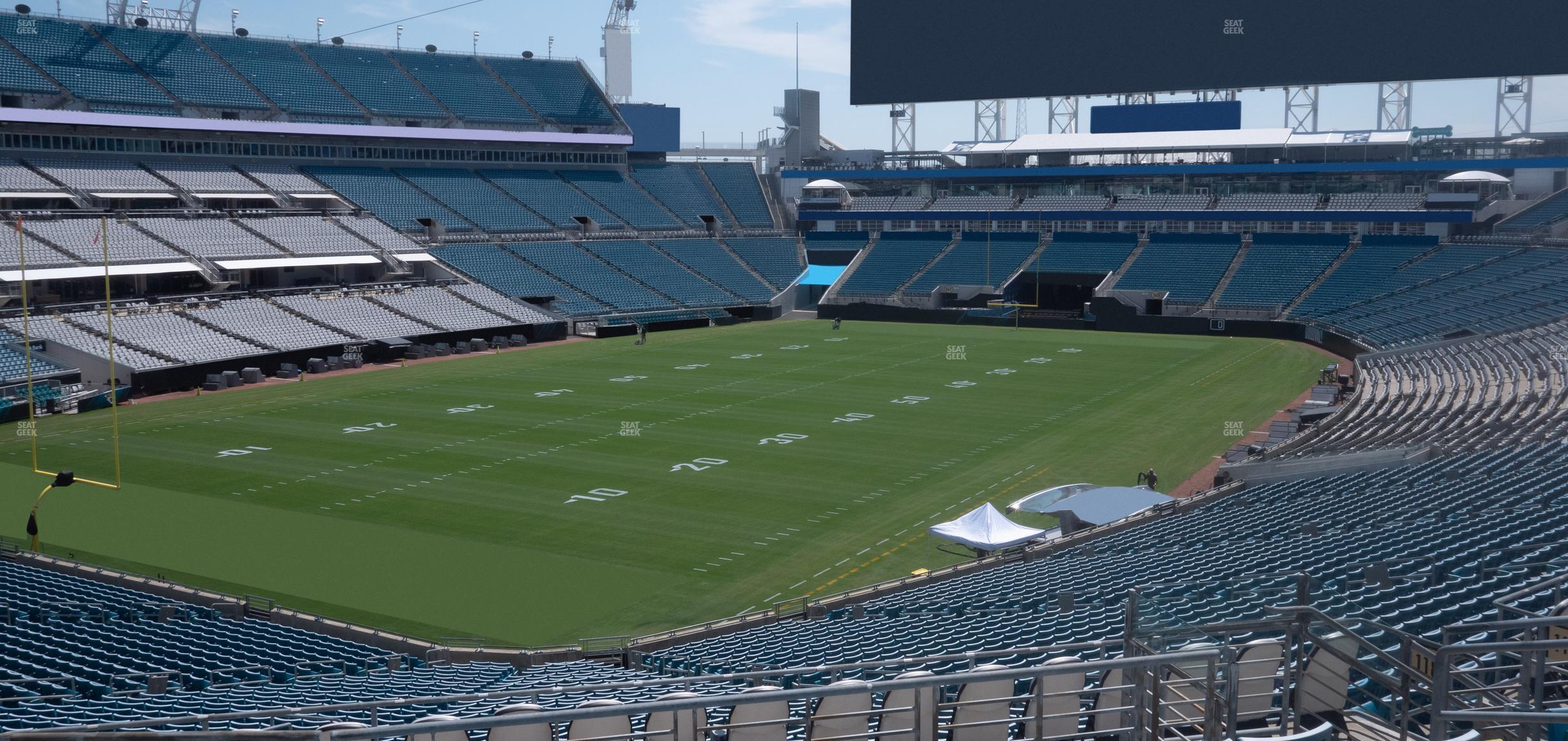 Seating view for EverBank Stadium Section 218