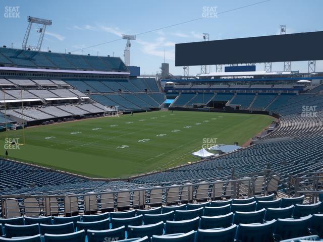 Seating view for EverBank Stadium Section 218