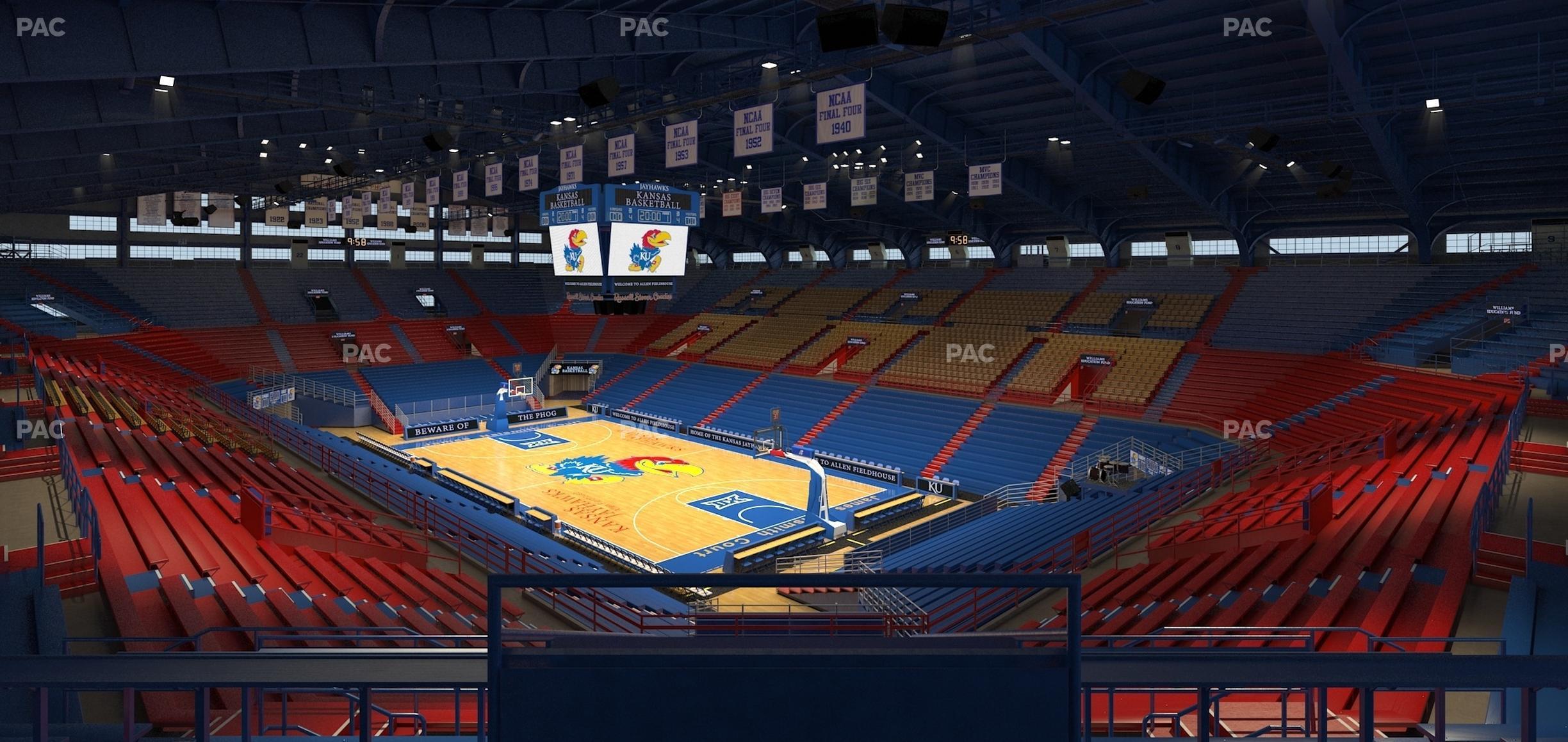 Seating view for Allen Fieldhouse Section 13 A