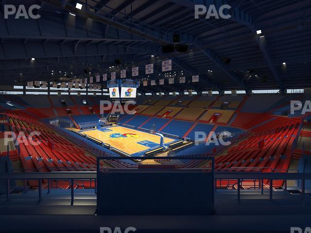 Seating view for Allen Fieldhouse Section 13 A