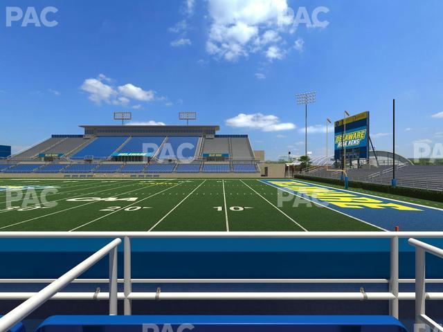 Seating view for Delaware Stadium Section East Box 57