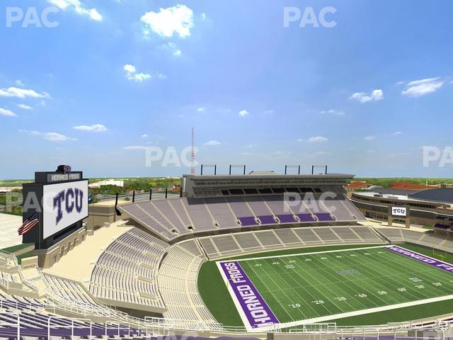 Seating view for Amon G Carter Stadium Section 412