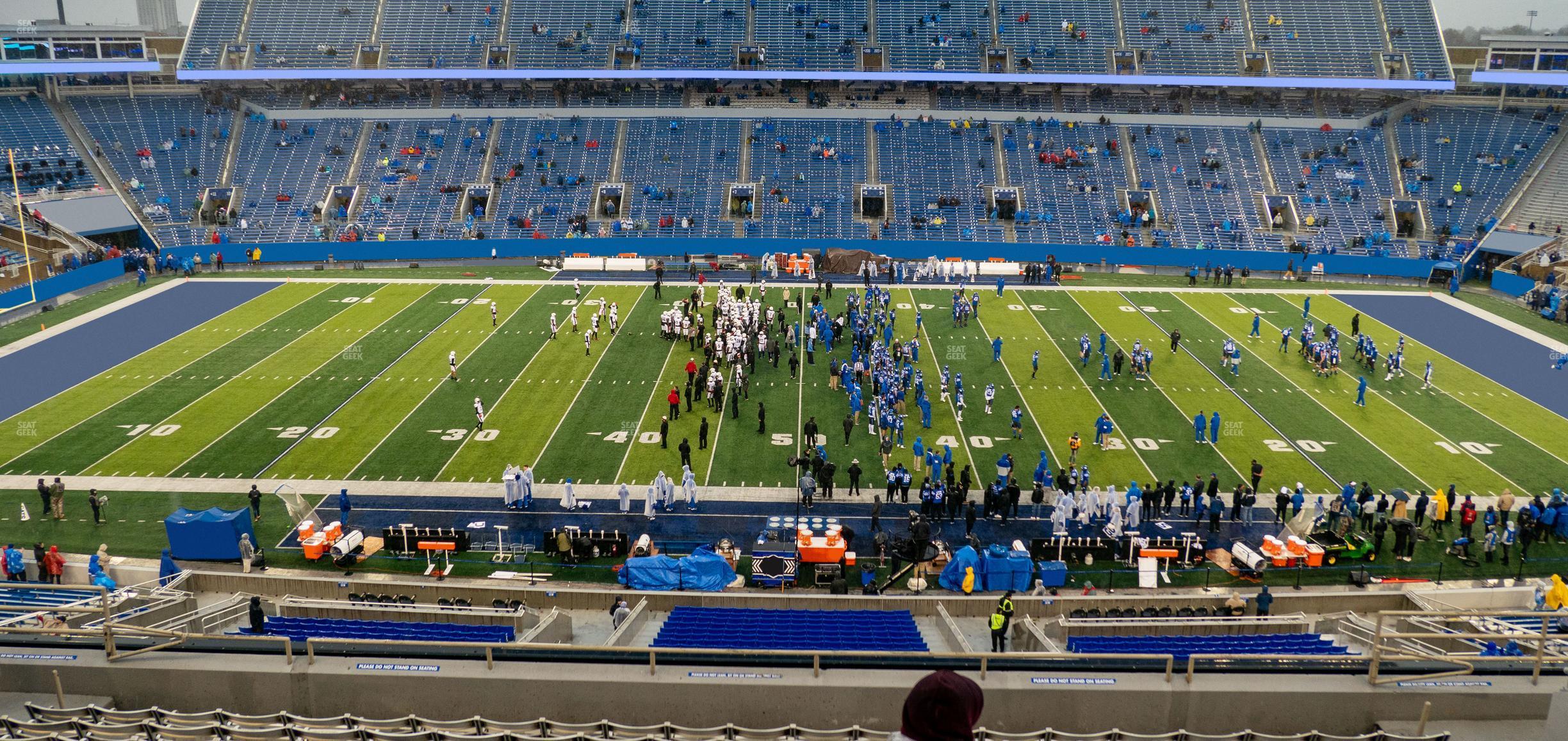 Seating view for Kroger Field Section 226