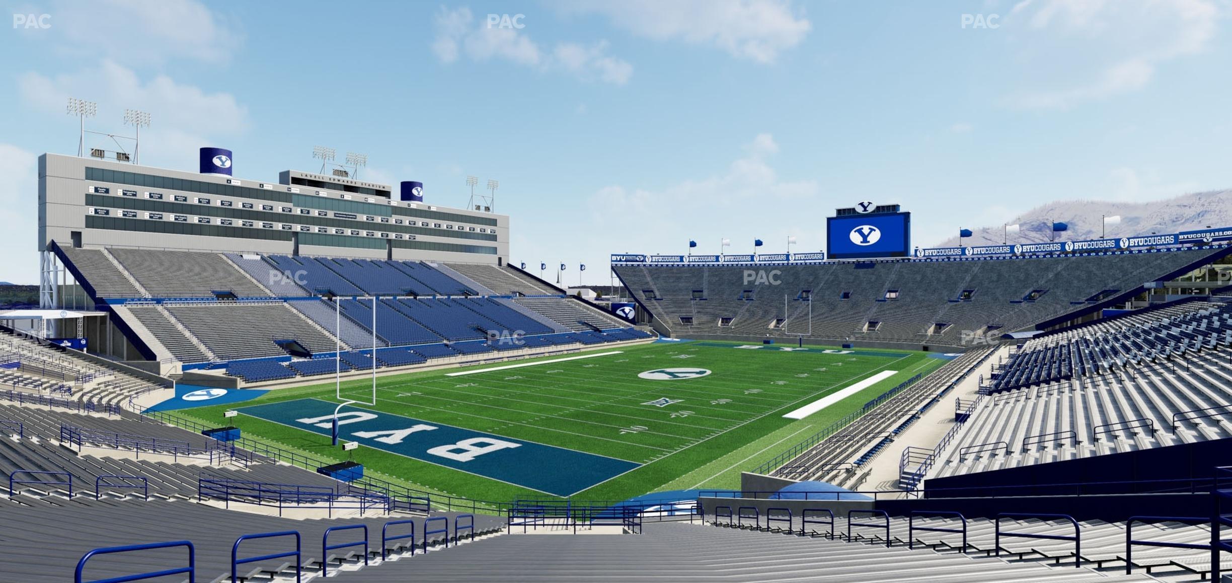 Seating view for LaVell Edwards Stadium Section 142