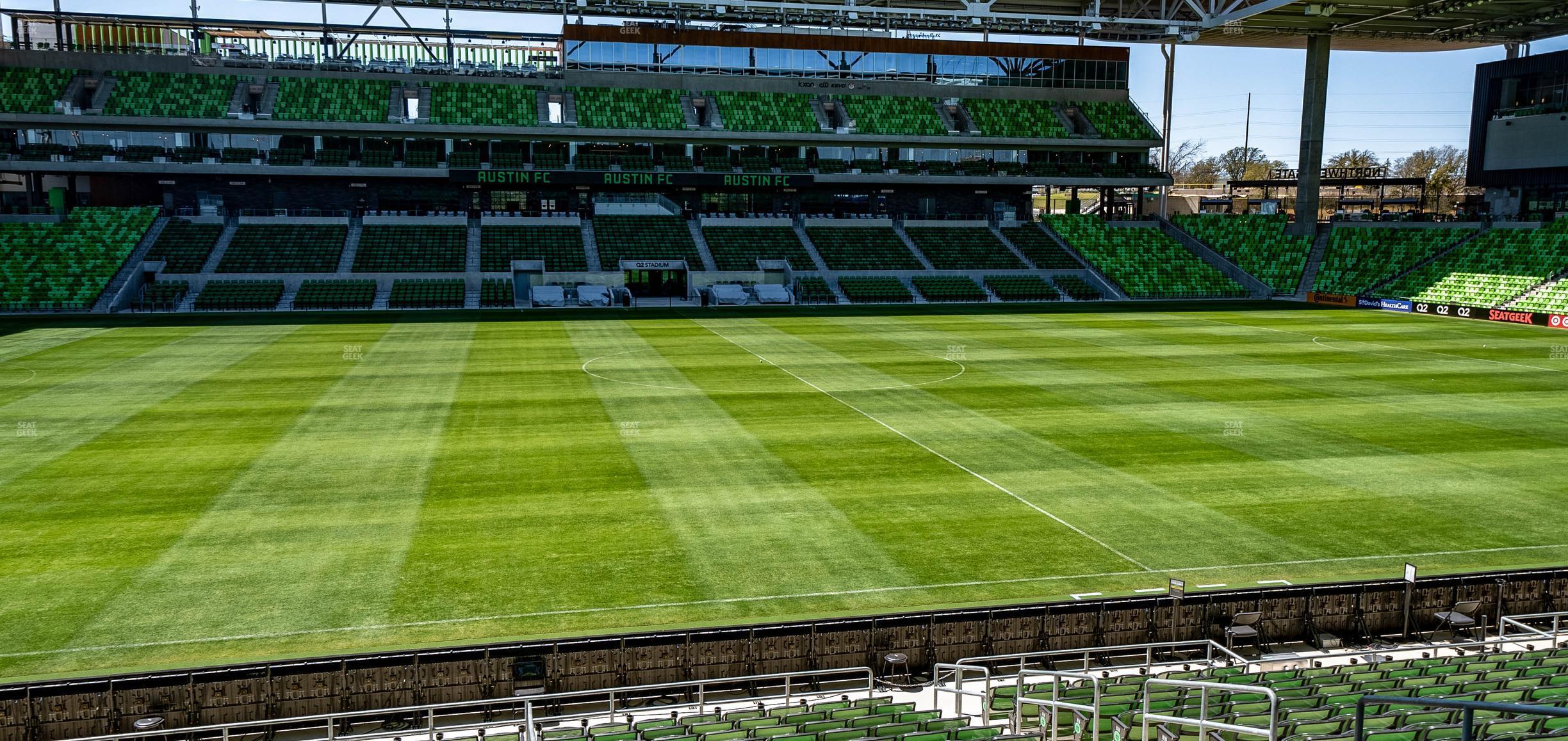 Seating view for Q2 Stadium Section Loge 133 C