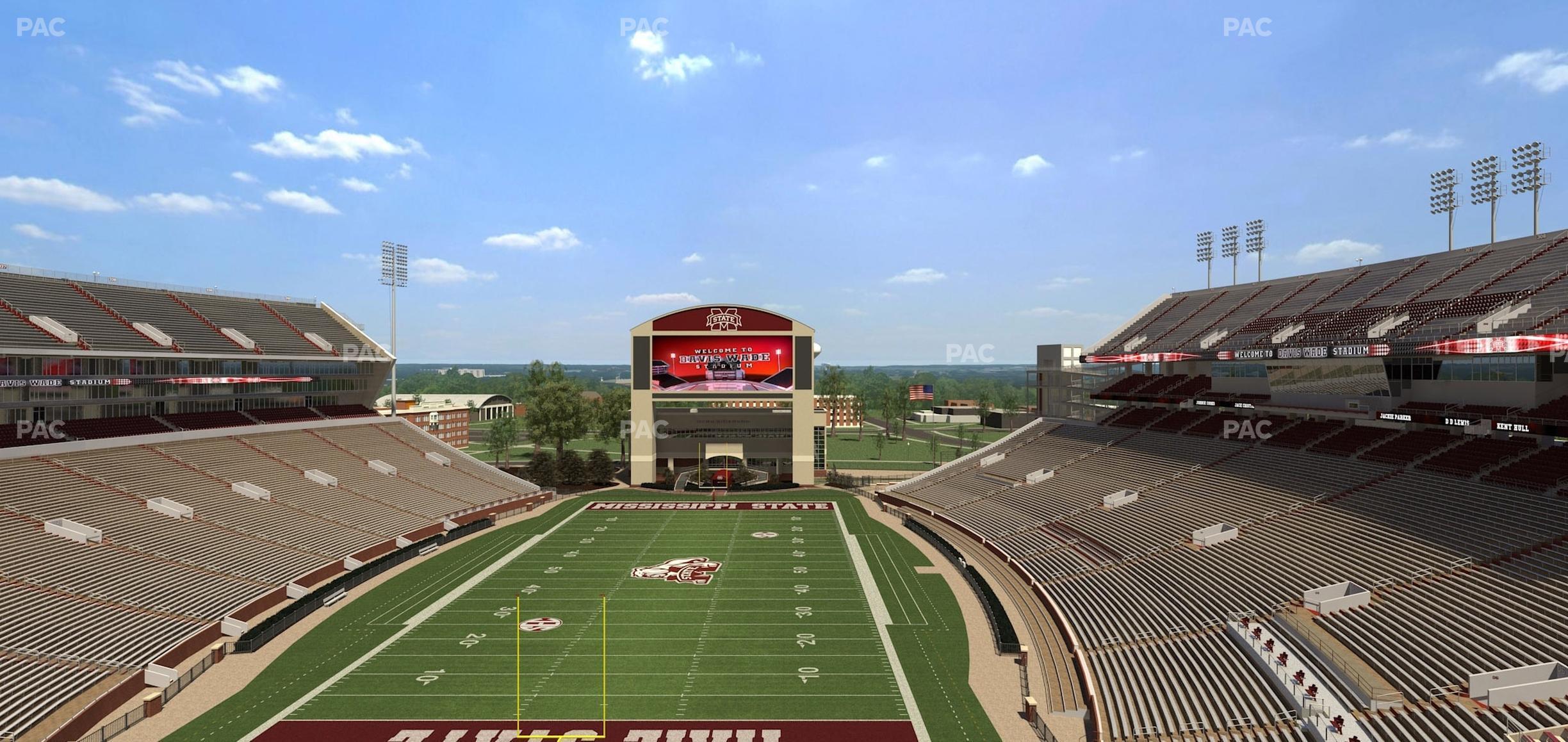 Seating view for Davis Wade Stadium Section 114