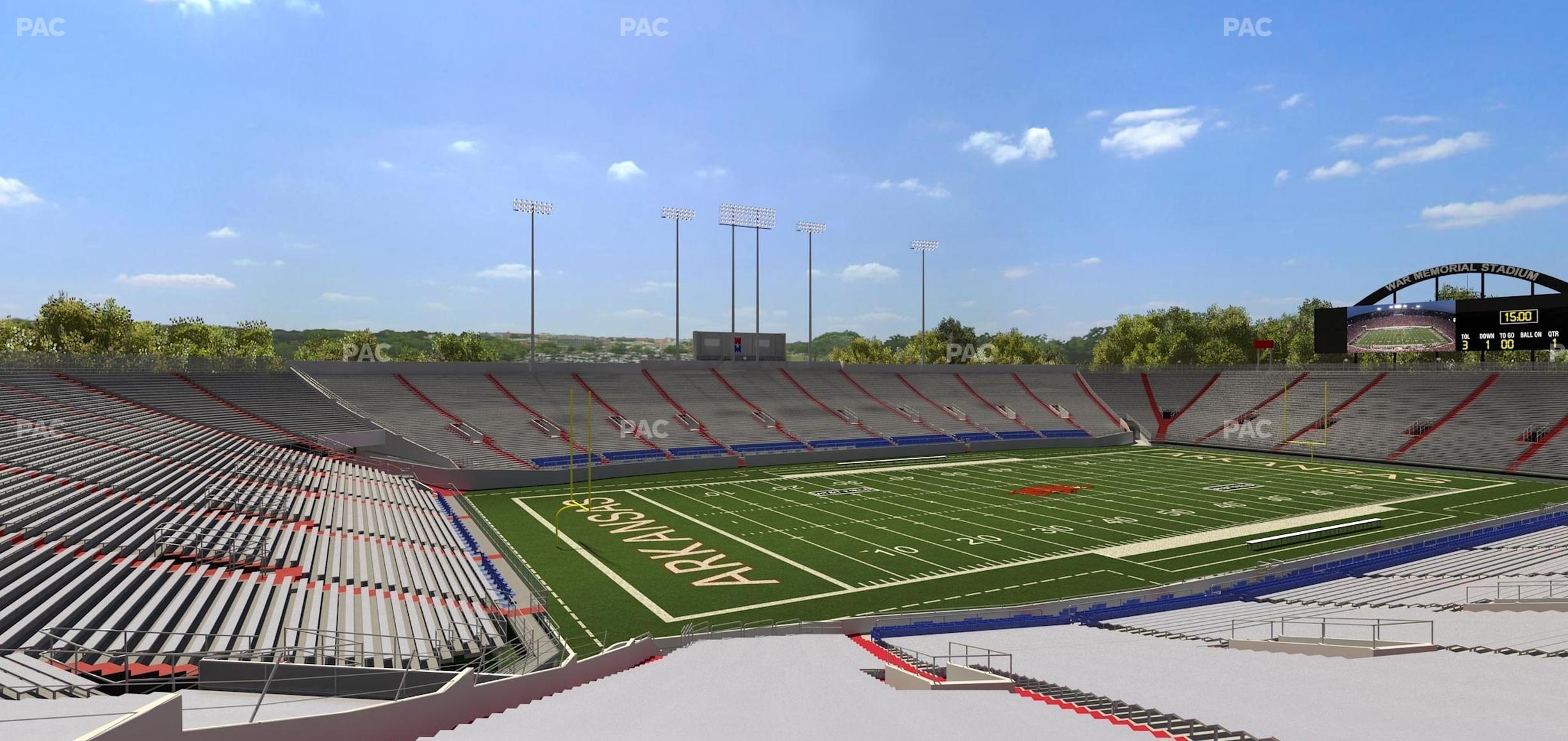 Seating view for War Memorial Stadium (Little Rock) Section 31