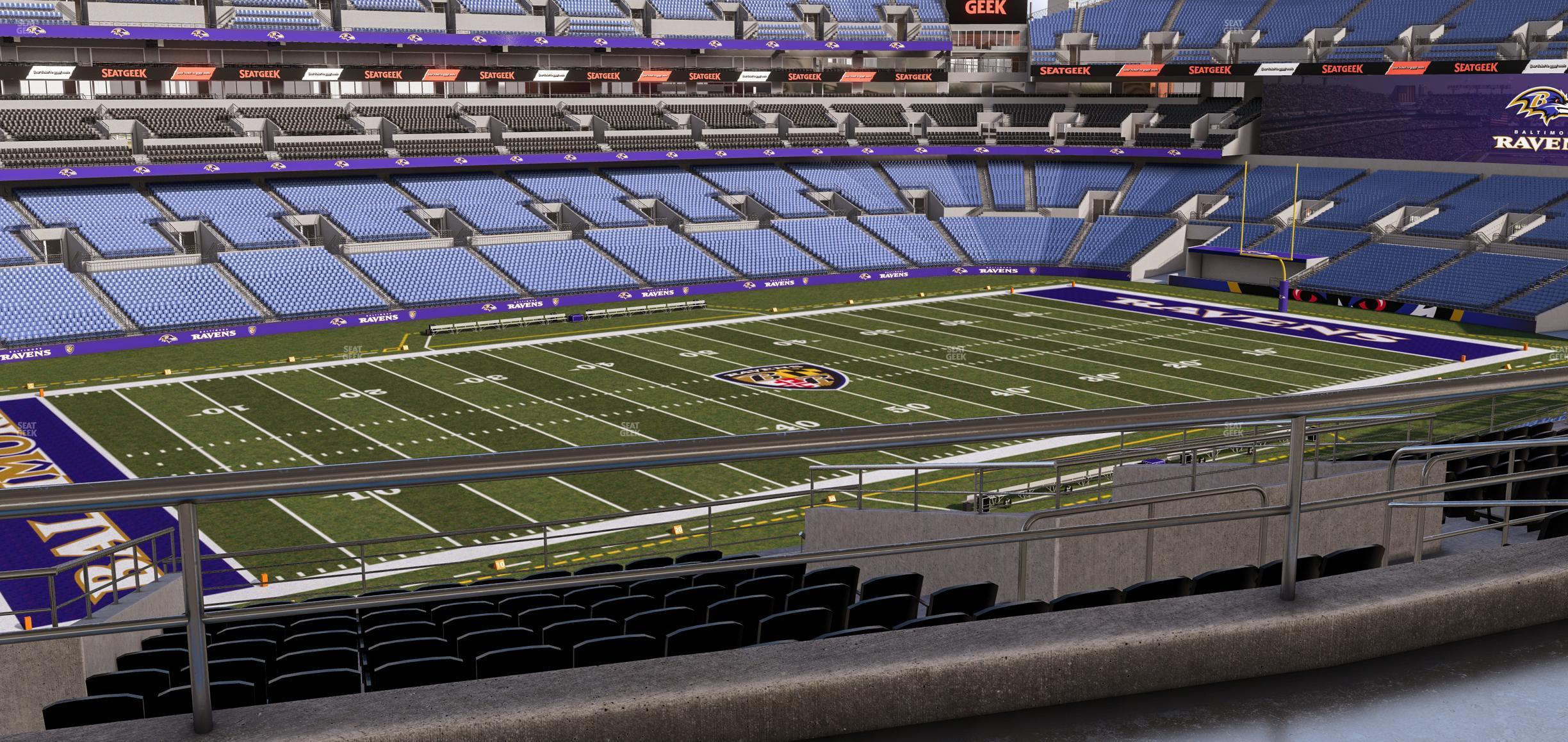 Seating view for M&T Bank Stadium Section Suite 366