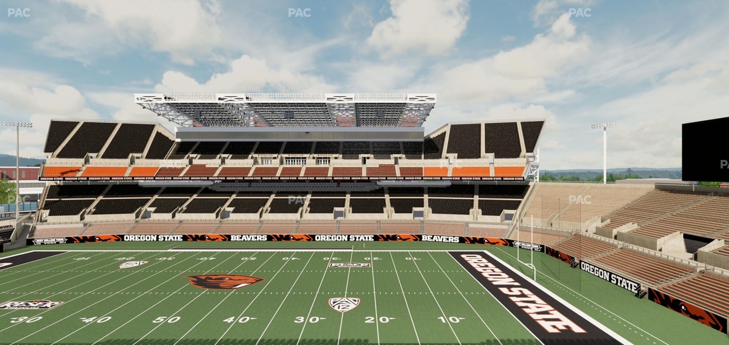 Seating view for Reser Stadium Section 231