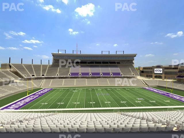 Seating view for Amon G Carter Stadium Section Champions Club 208