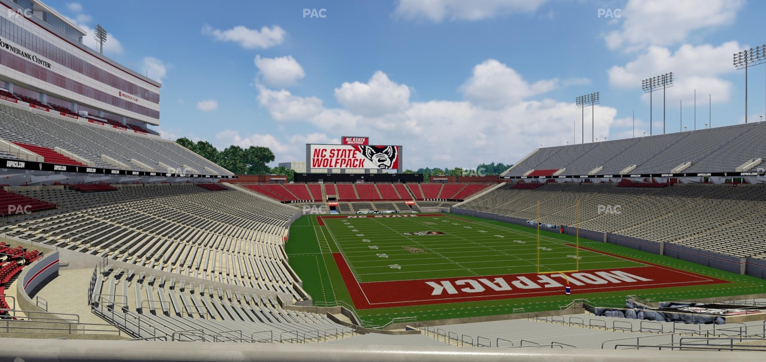 Seating view for Carter-Finley Stadium Section 214