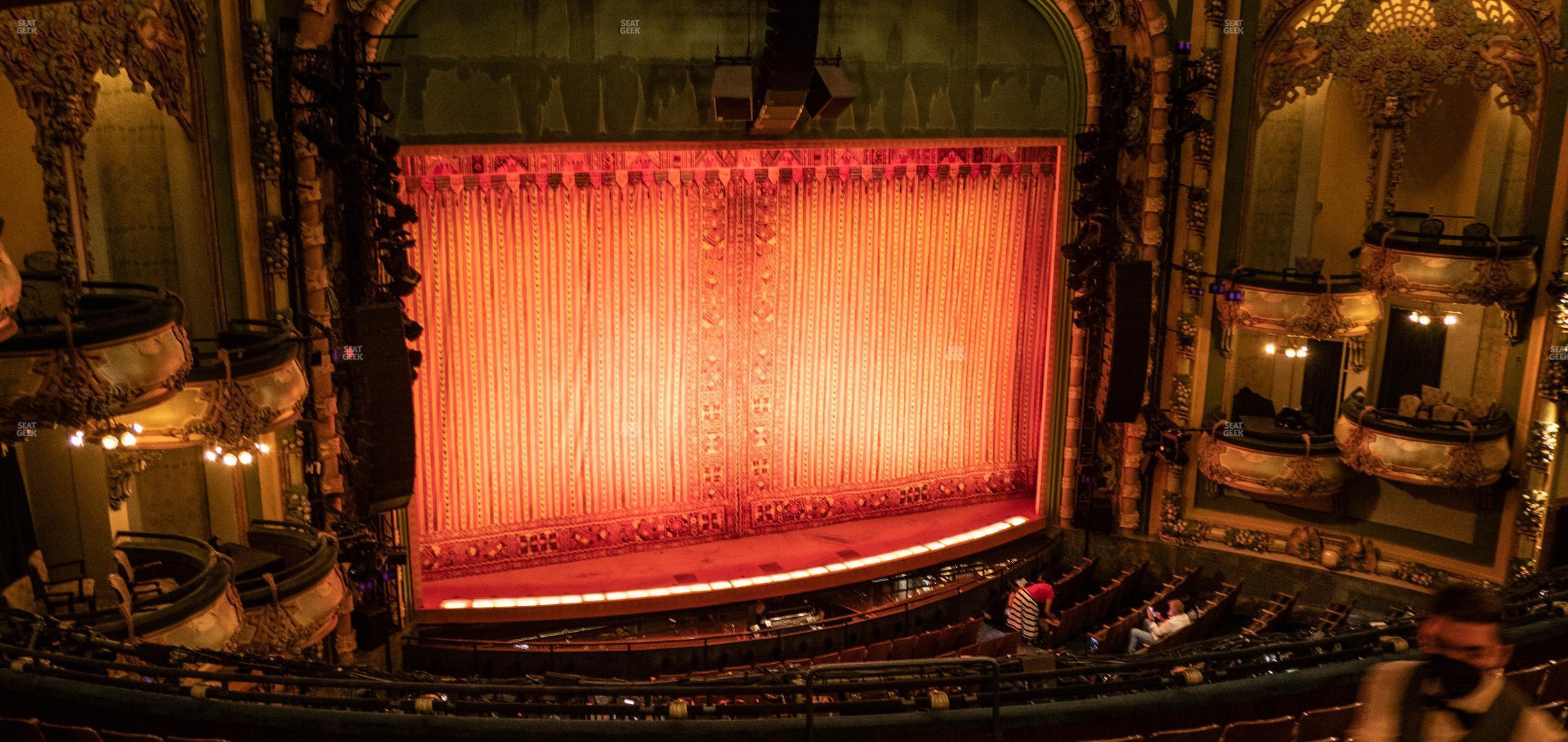 Seating view for New Amsterdam Theatre Section Mezzanine Left