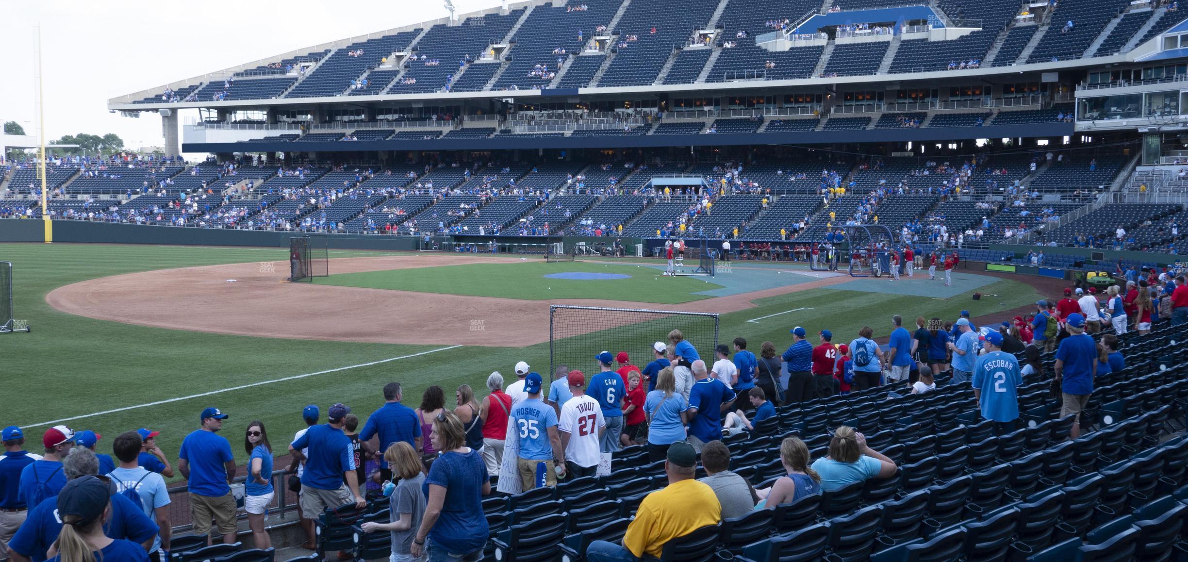 Seating view for Kauffman Stadium Section 114