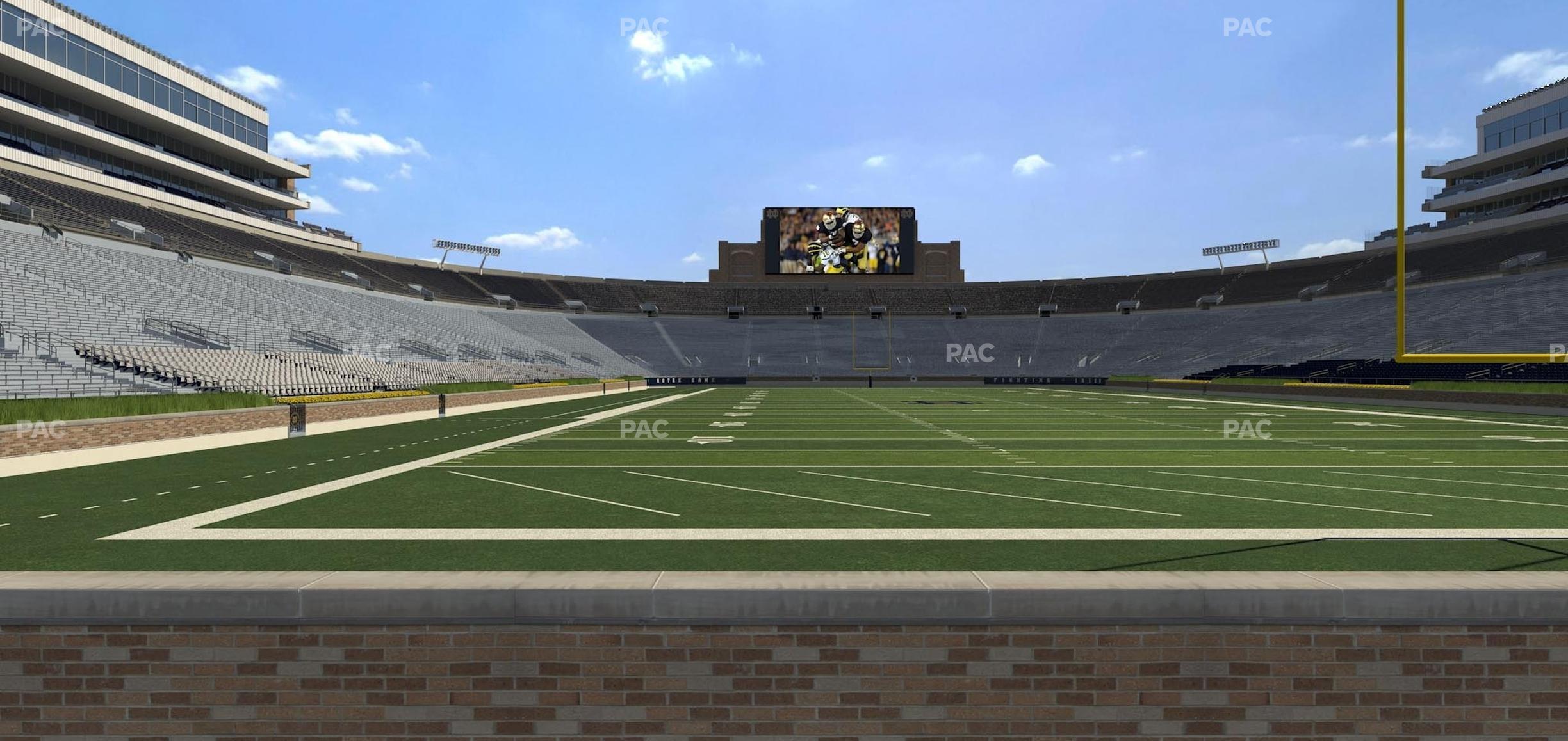 Seating view for Notre Dame Stadium Section 2