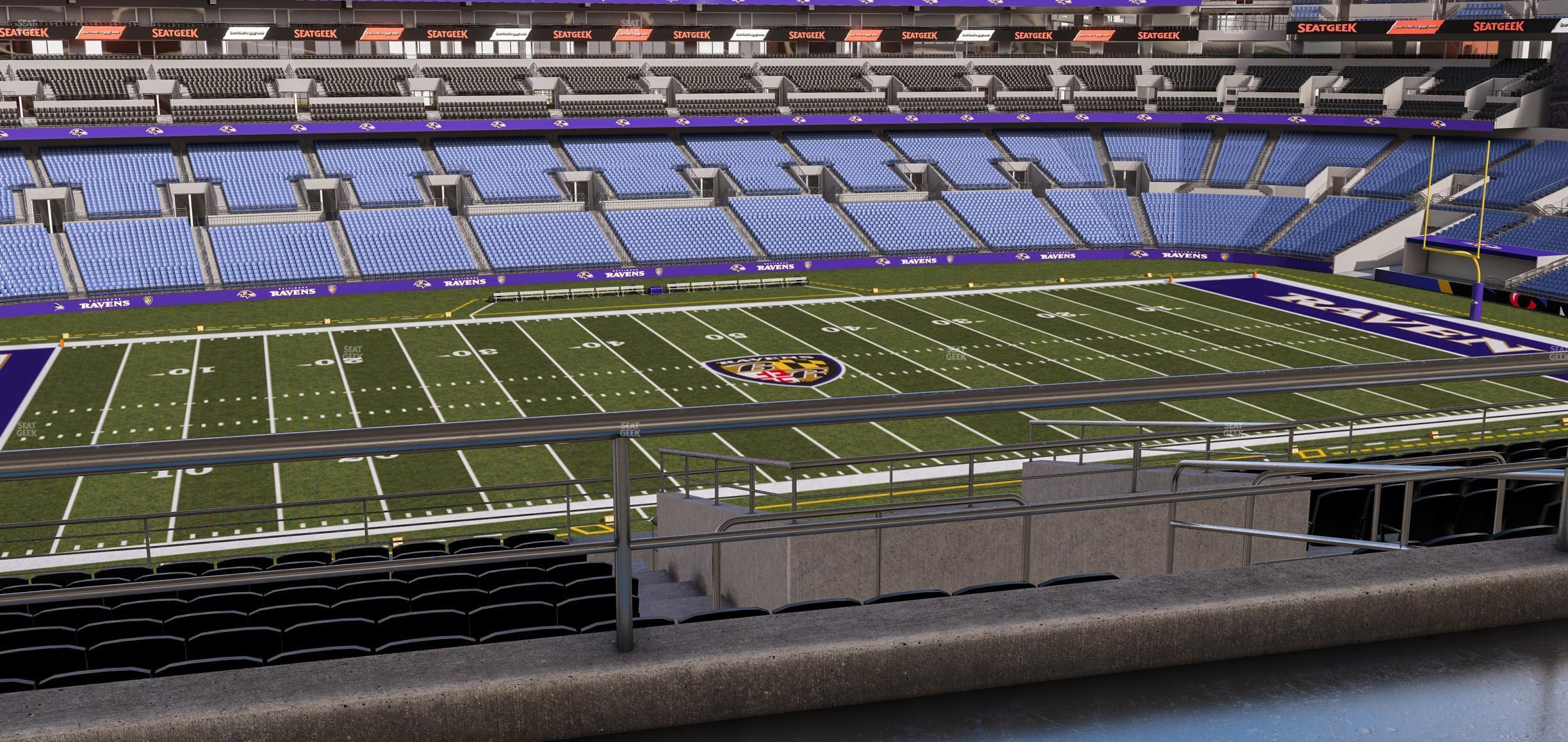 Seating view for M&T Bank Stadium Section Suite 361