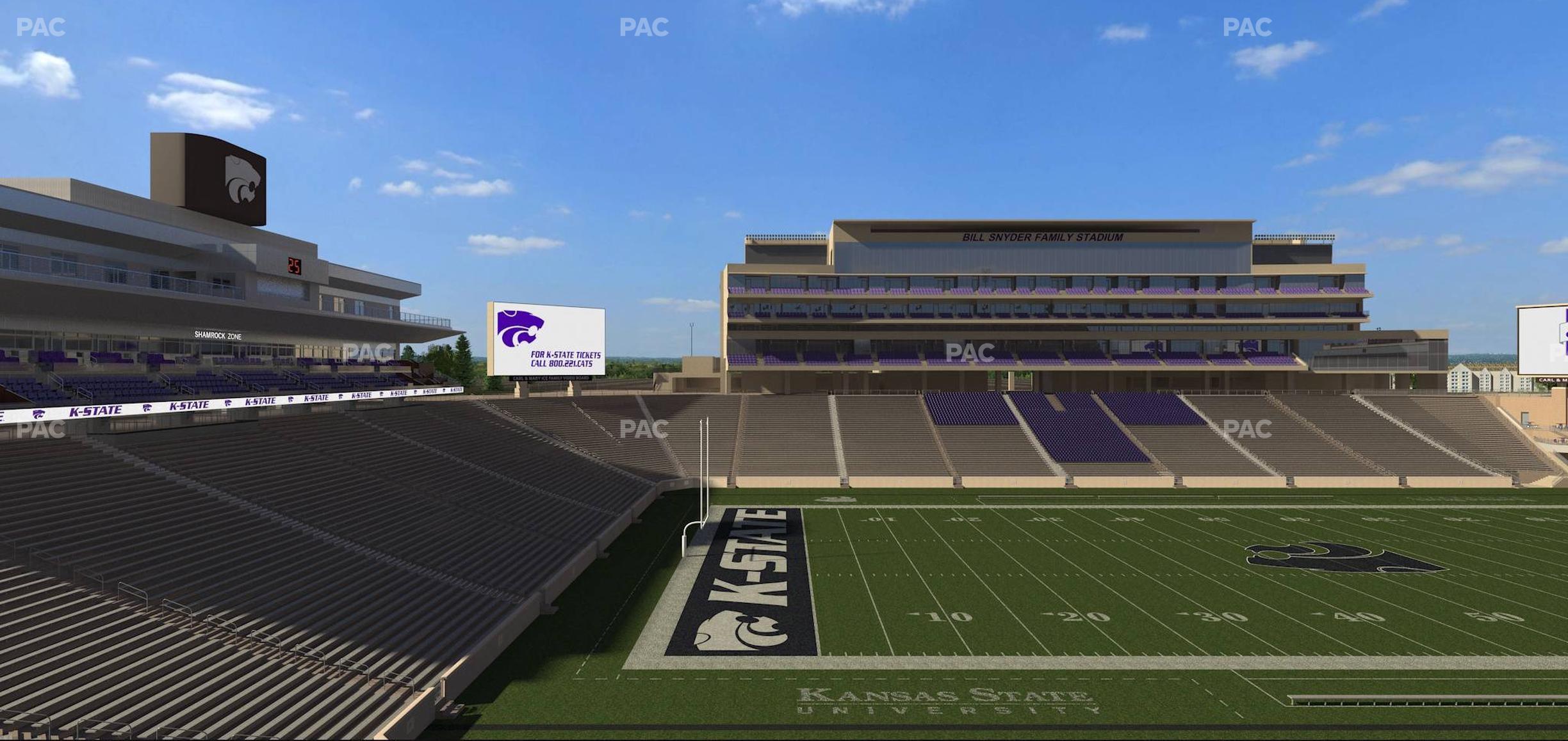 Seating view for Bill Snyder Family Stadium Section 222