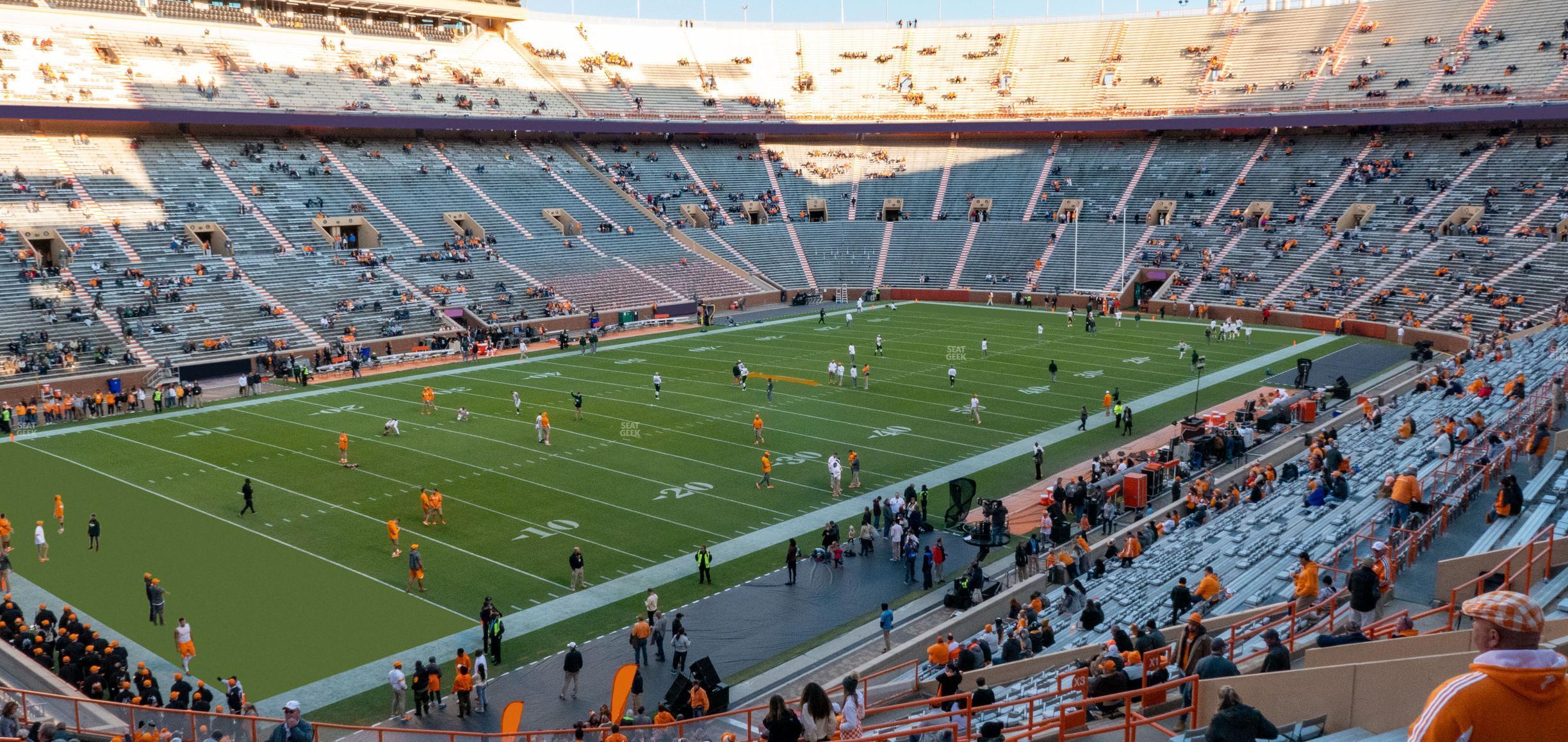 Seating view for Neyland Stadium Section X 3