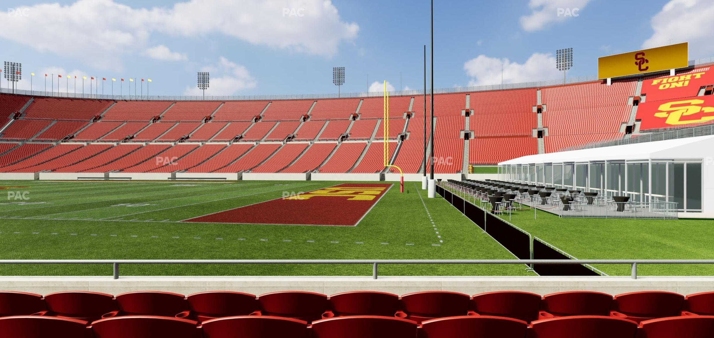 Seating view for Los Angeles Memorial Coliseum Section 103 B