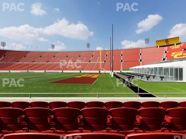 Seating view for Los Angeles Memorial Coliseum Section 103 B