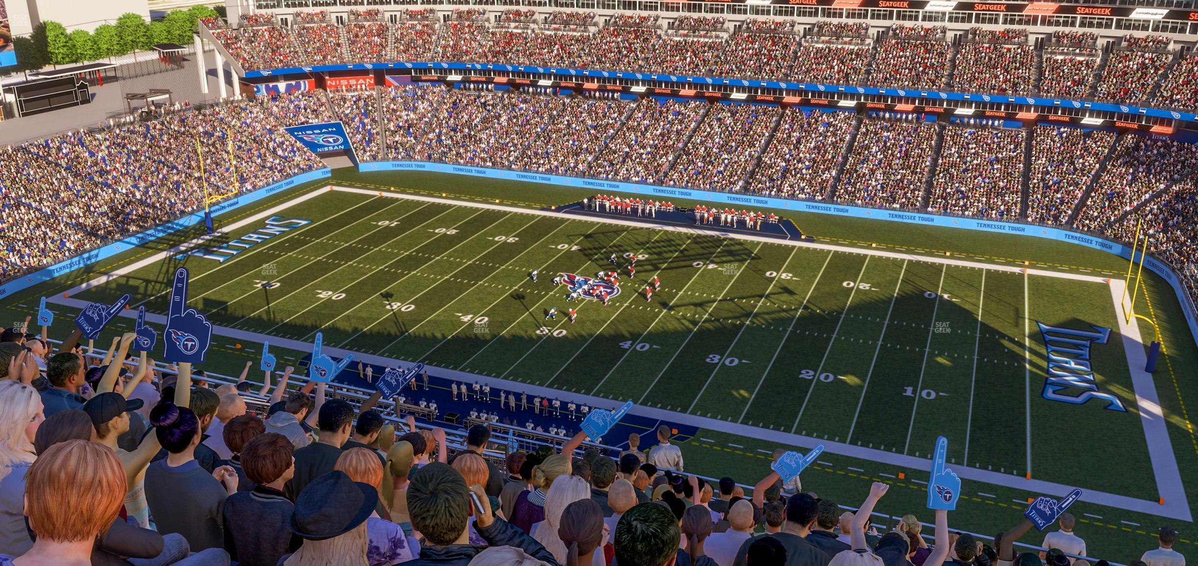 Seating view for Nissan Stadium Section Upper 332