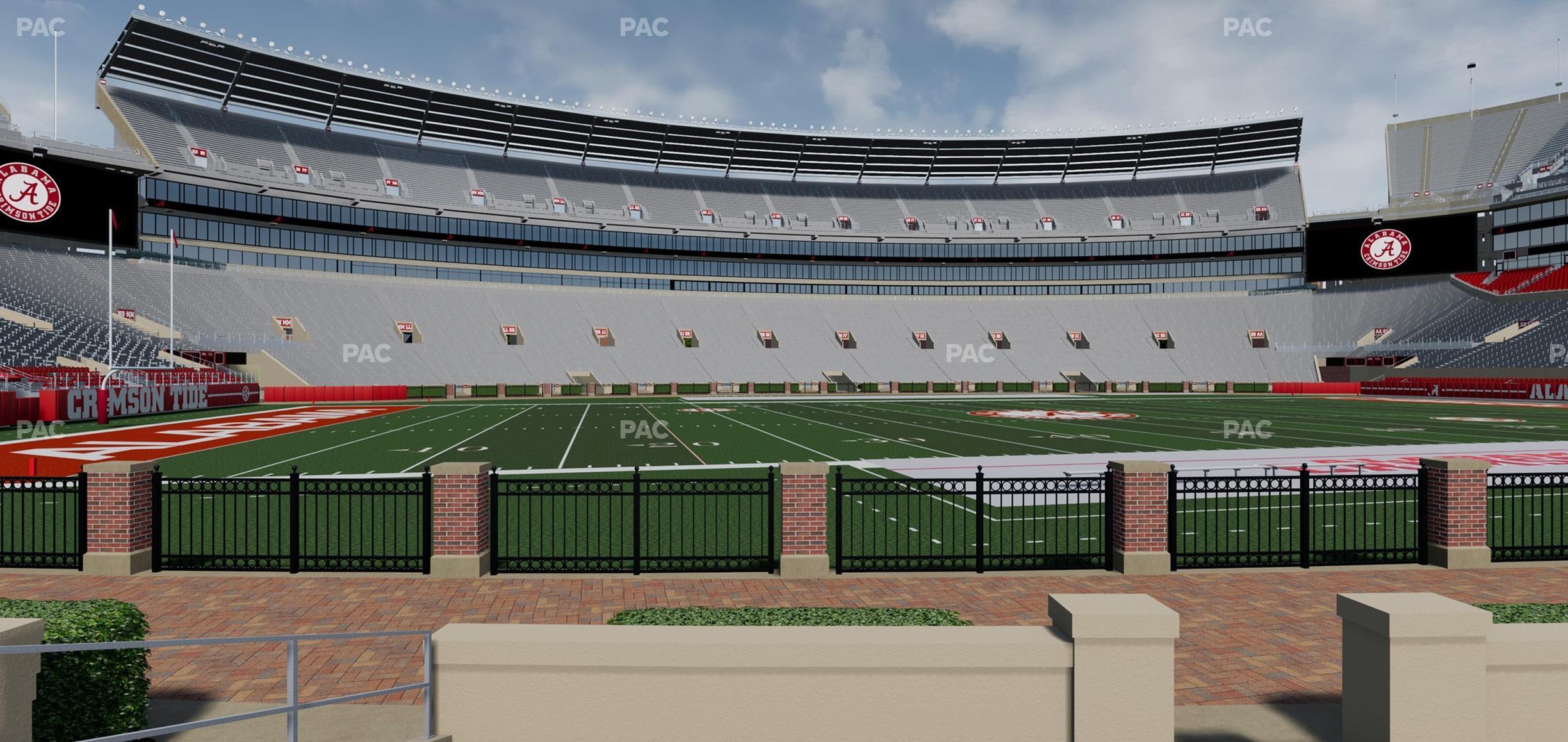 Seating view for Bryant-Denny Stadium Section K