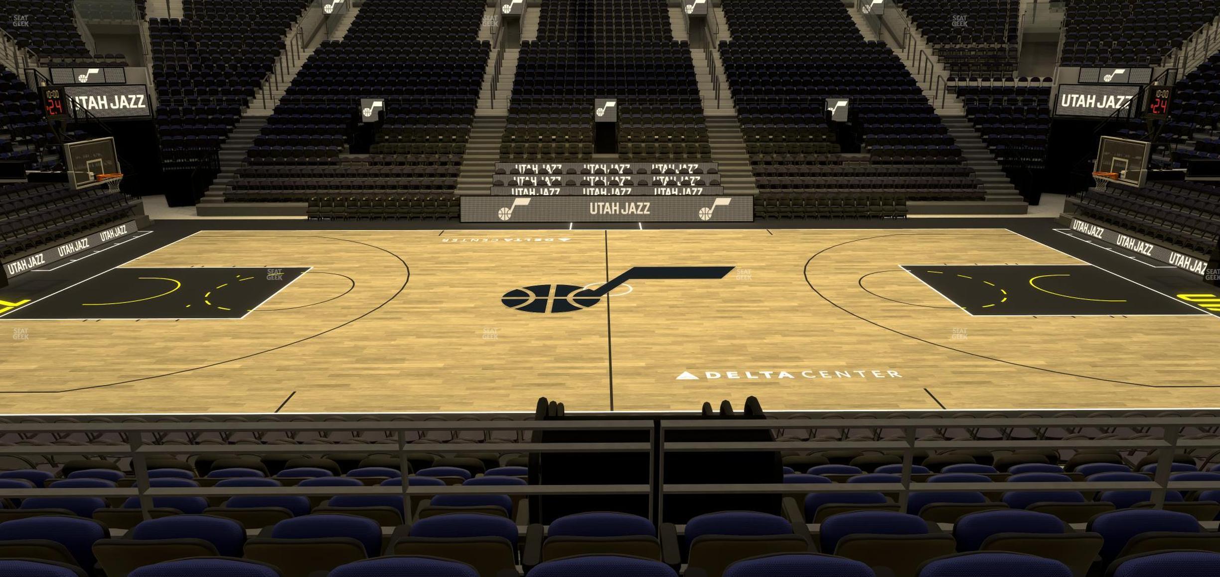 Seating view for Delta Center Section 18