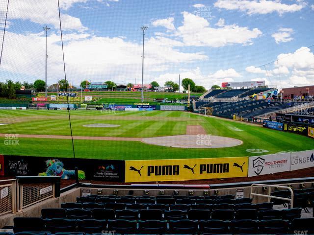 Seating view for Rio Grande Credit Union Field at Isotopes Park Section 105