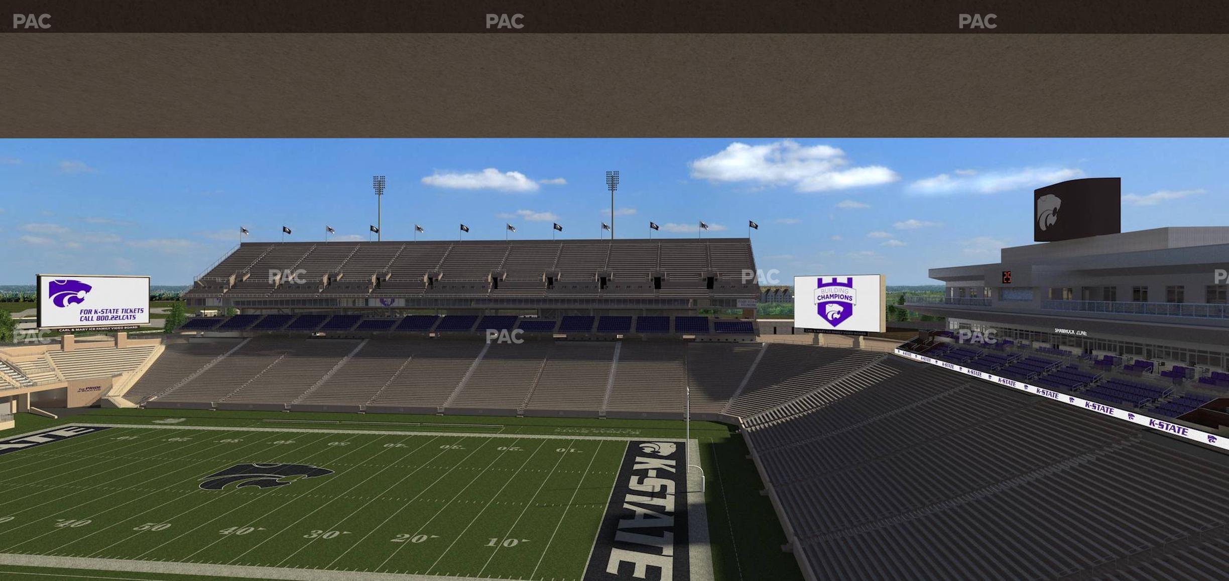 Seating view for Bill Snyder Family Stadium Section Loge 334