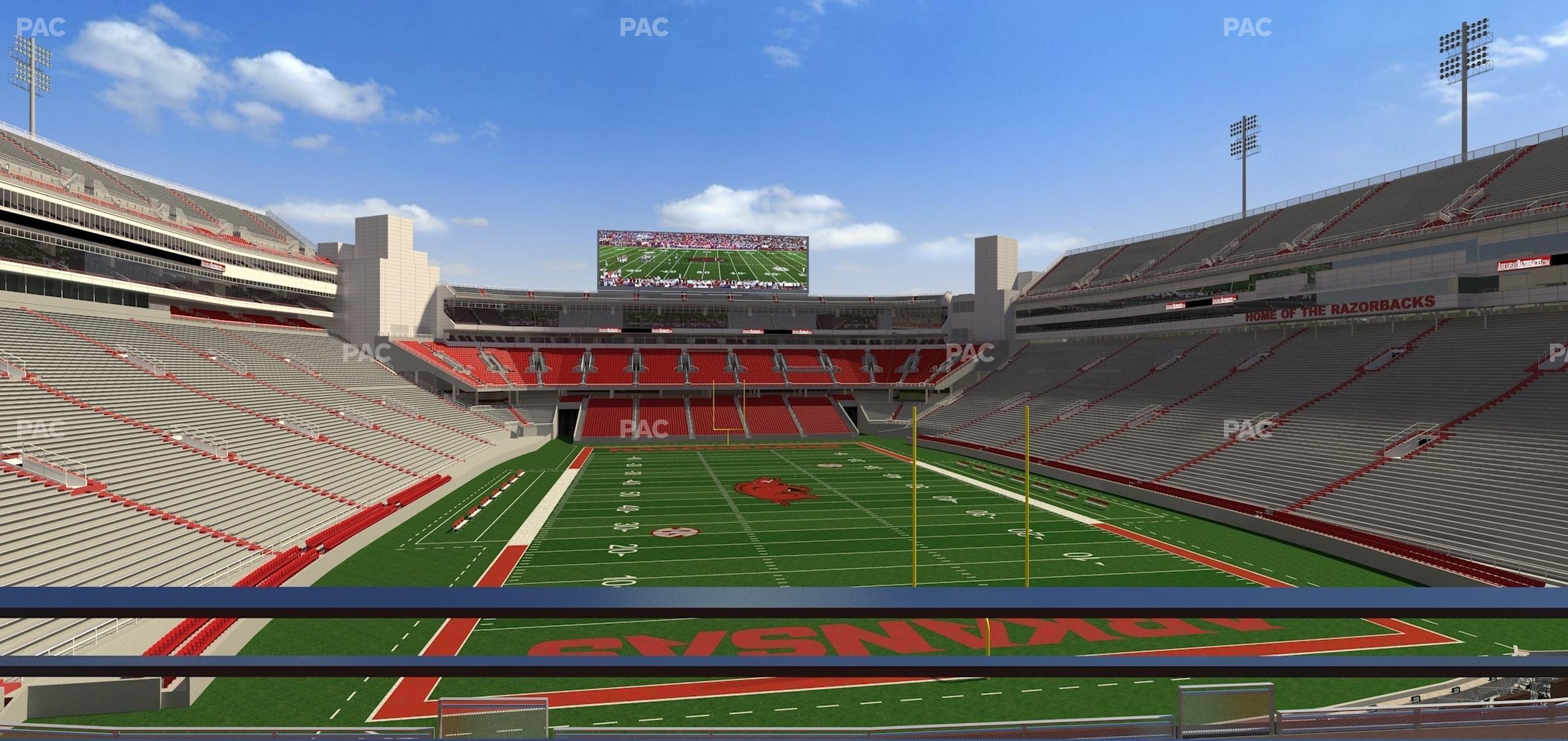 Seating view for Razorback Stadium Section Suite 15