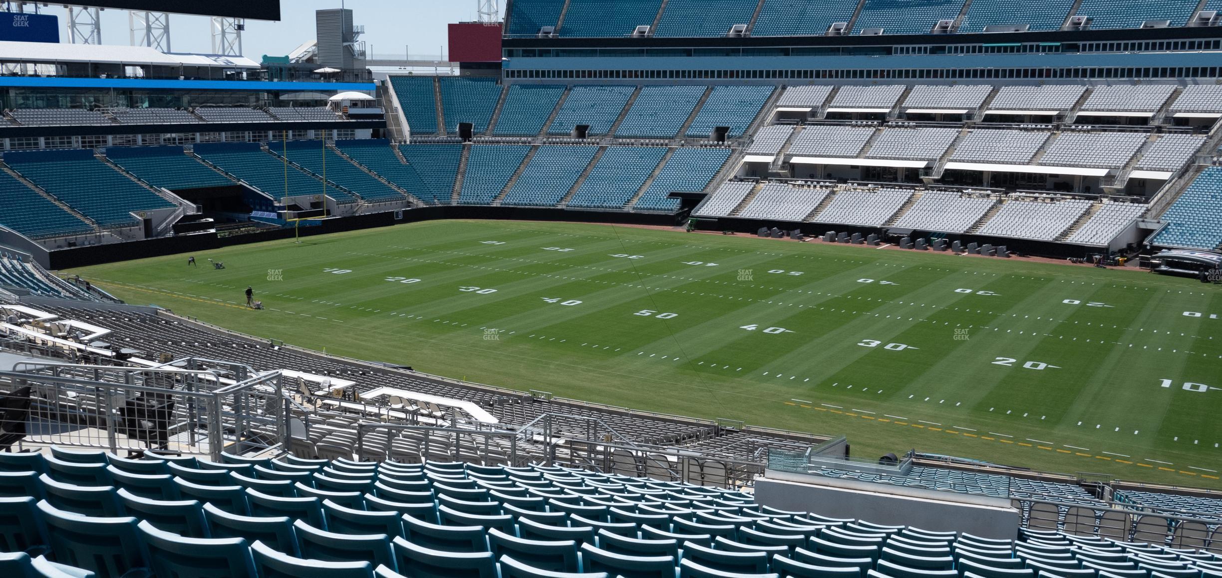 Seating view for EverBank Stadium Section 233