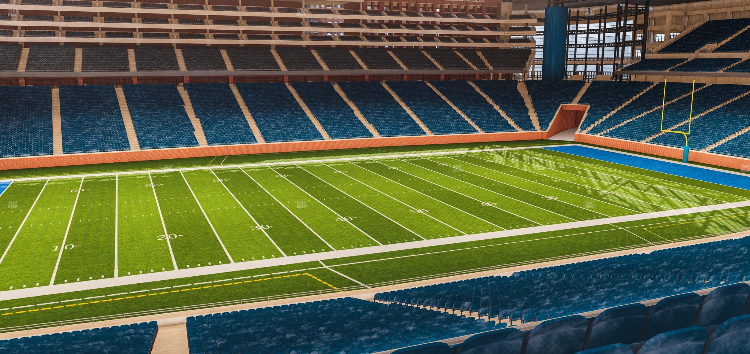 Seating view for Ford Field Section Club 228