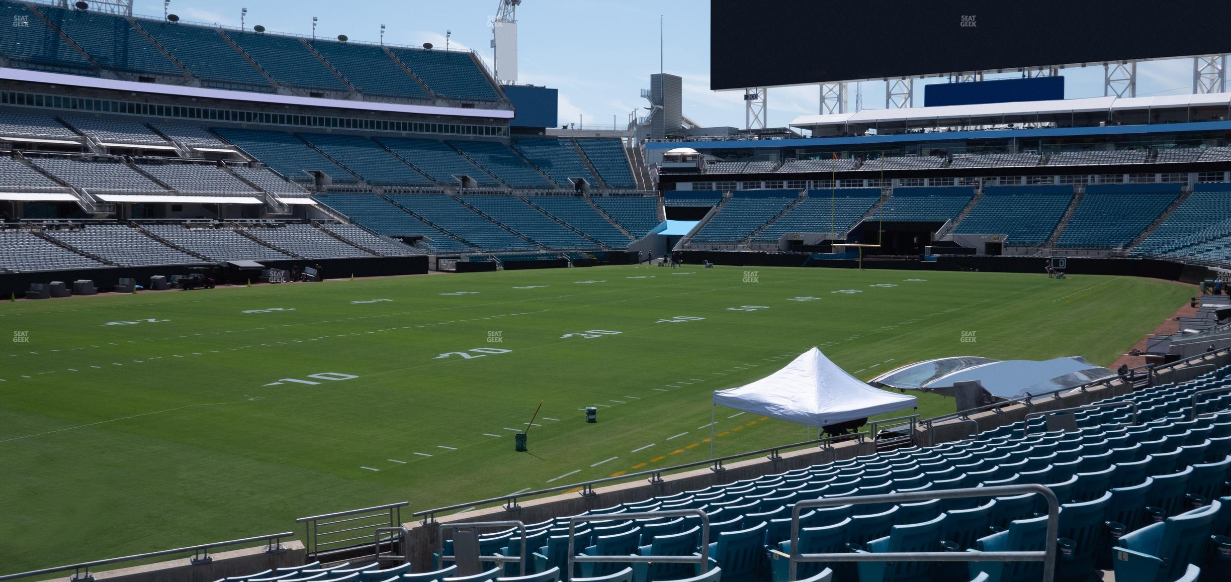 Seating view for EverBank Stadium Section 116