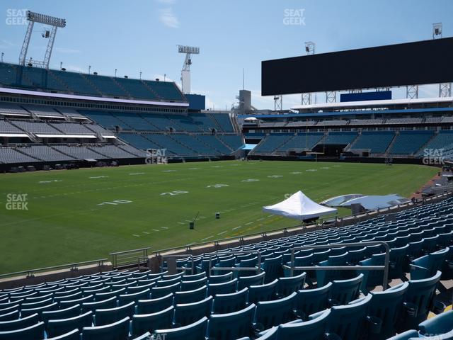 Seating view for EverBank Stadium Section 116