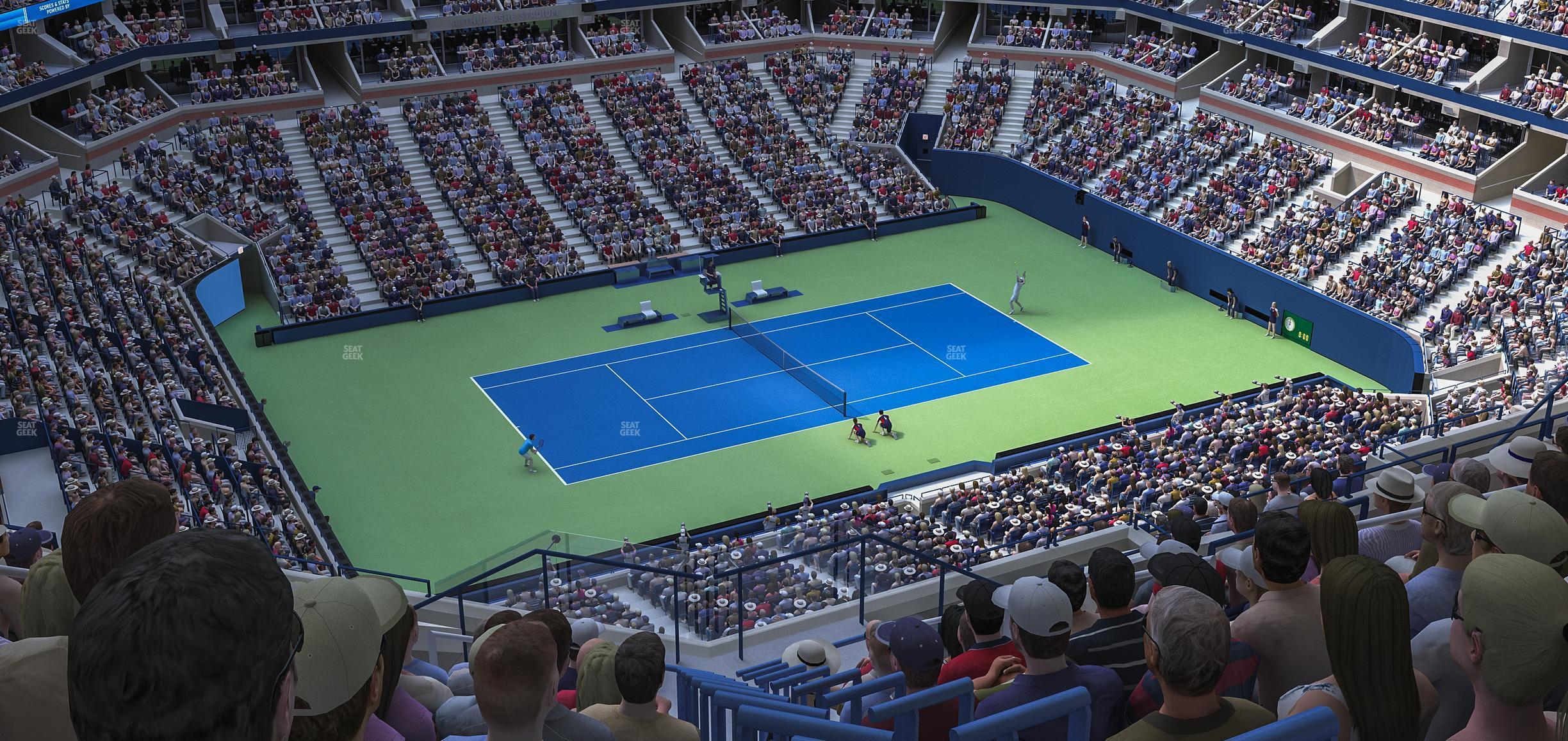 Seating view for Arthur Ashe Stadium Section 308