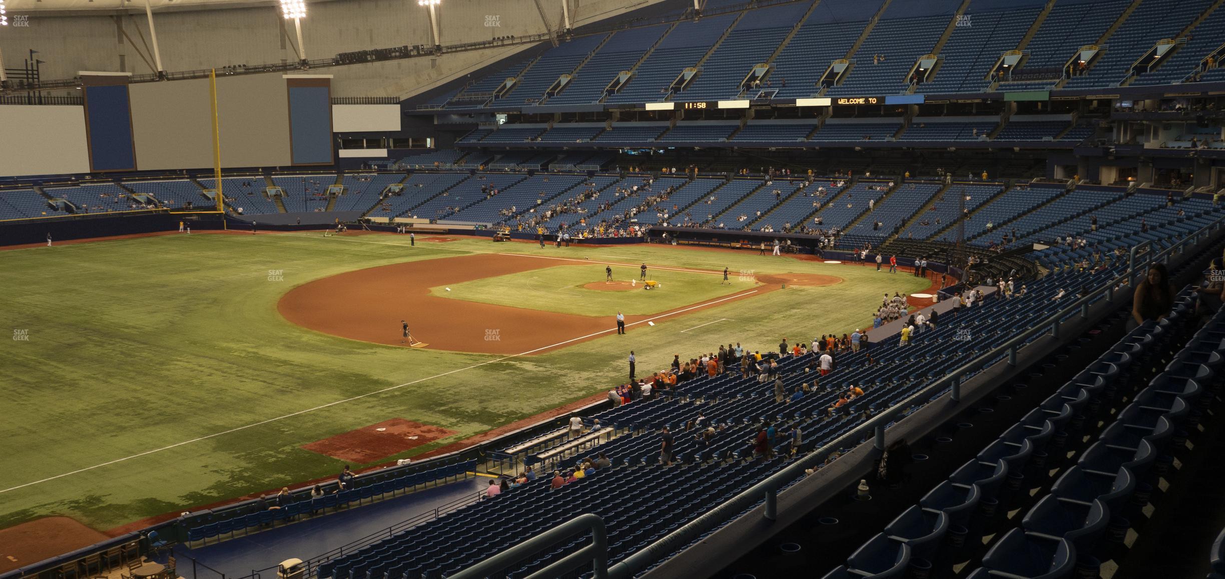 Seating view for Tropicana Field Section 221