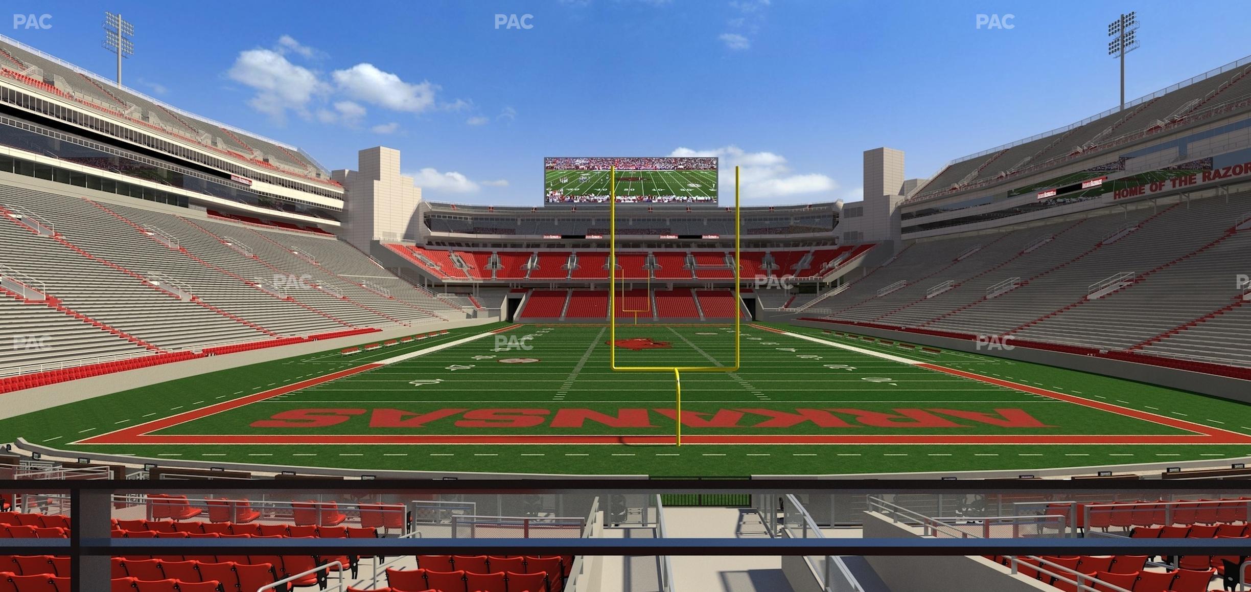 Seating view for Razorback Stadium Section Suite 4