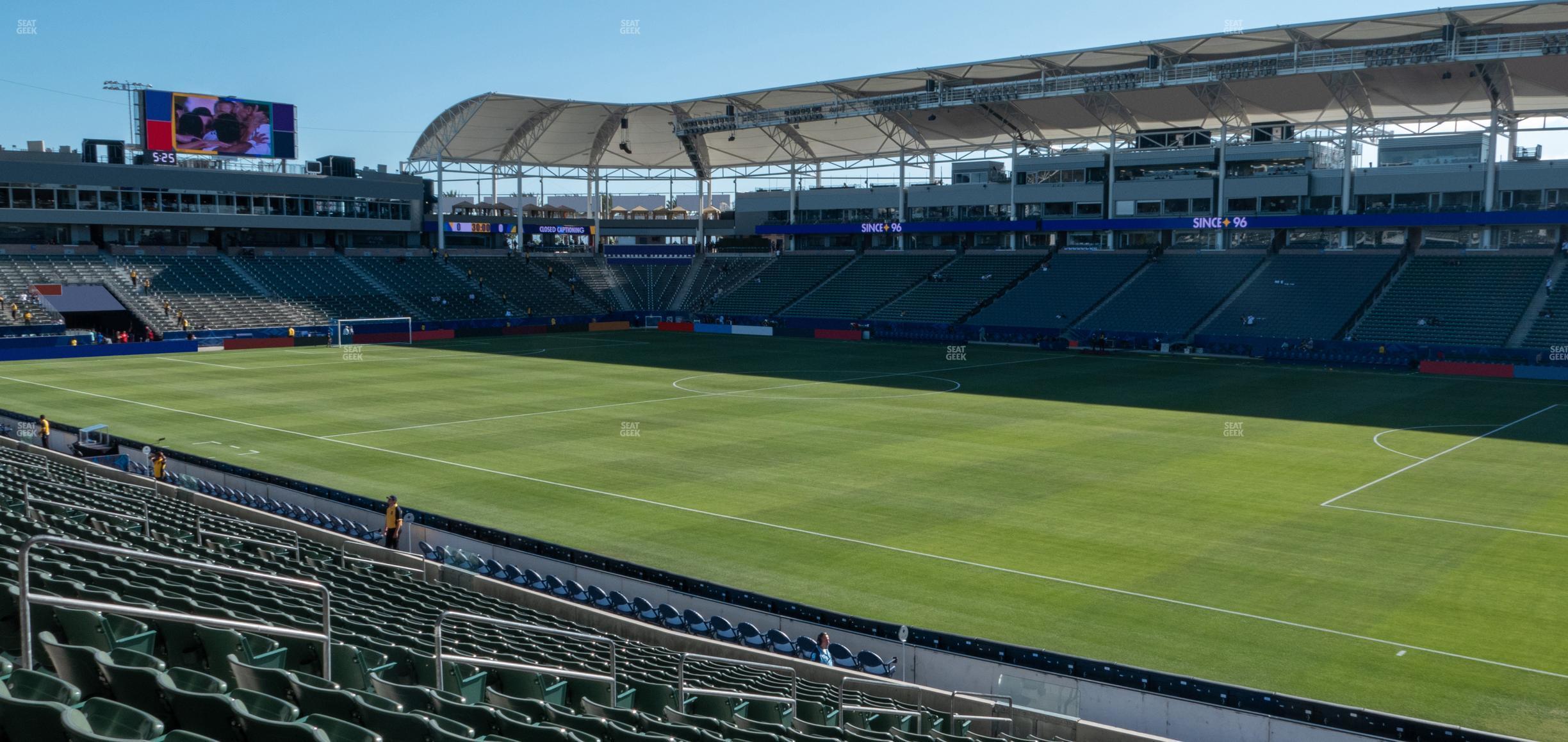 Seating view for Dignity Health Sports Park Section 128