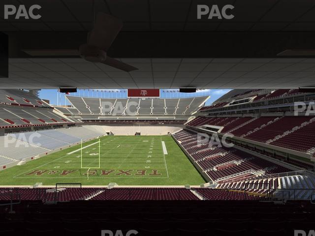 Seating view for Kyle Field Section Zone Club 5