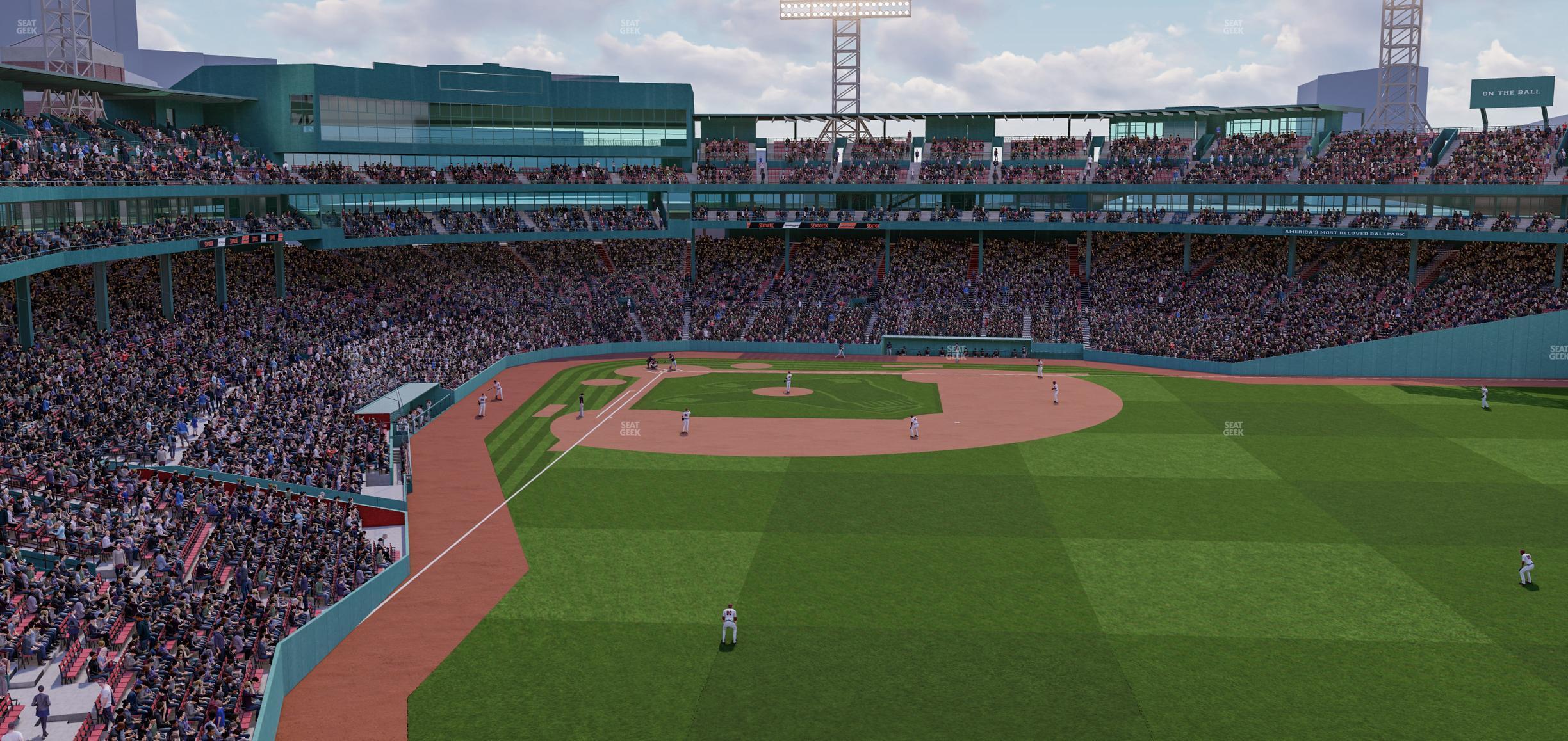 Seating view for Fenway Park Section Right Field Roof Deck Table 303