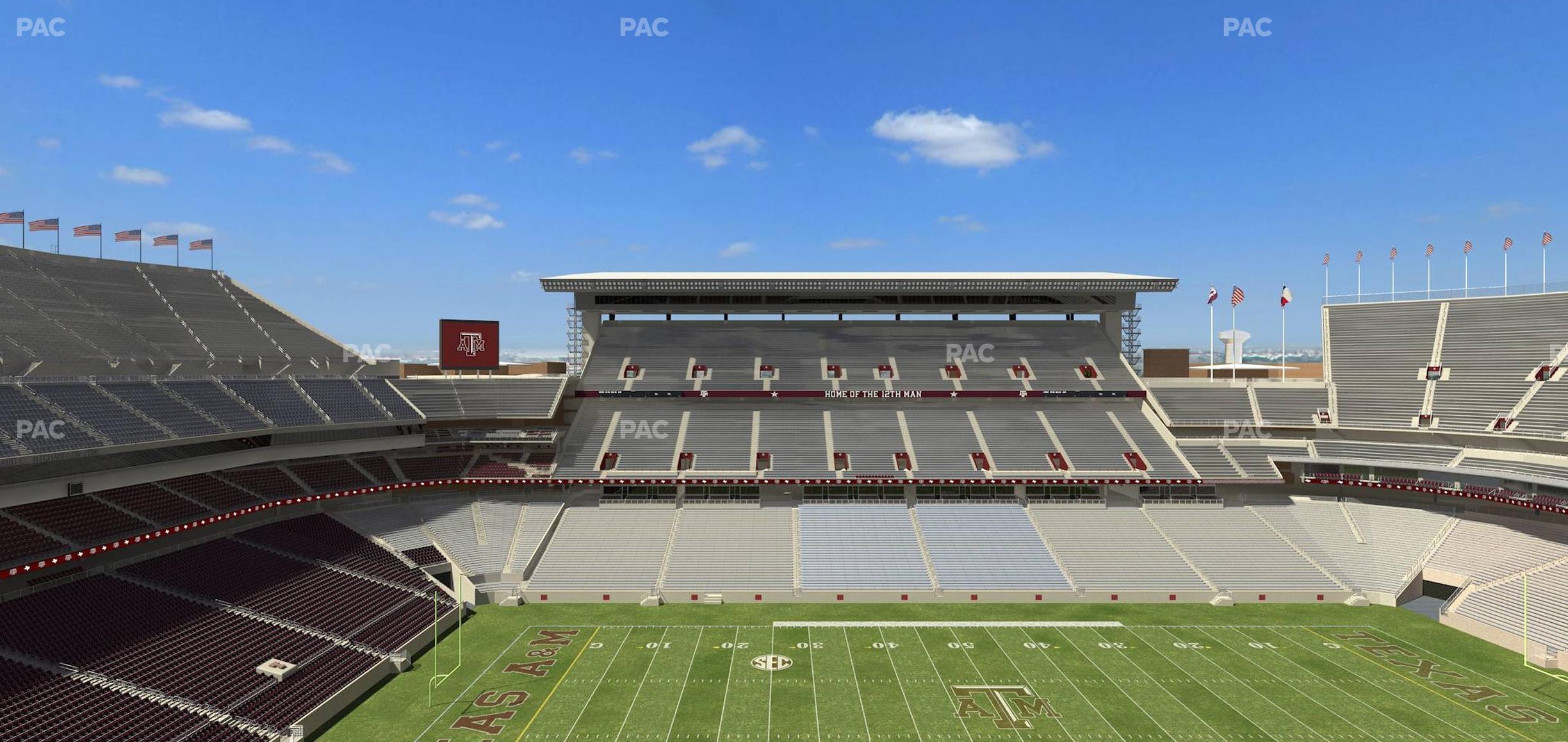 Seating view for Kyle Field Section 308