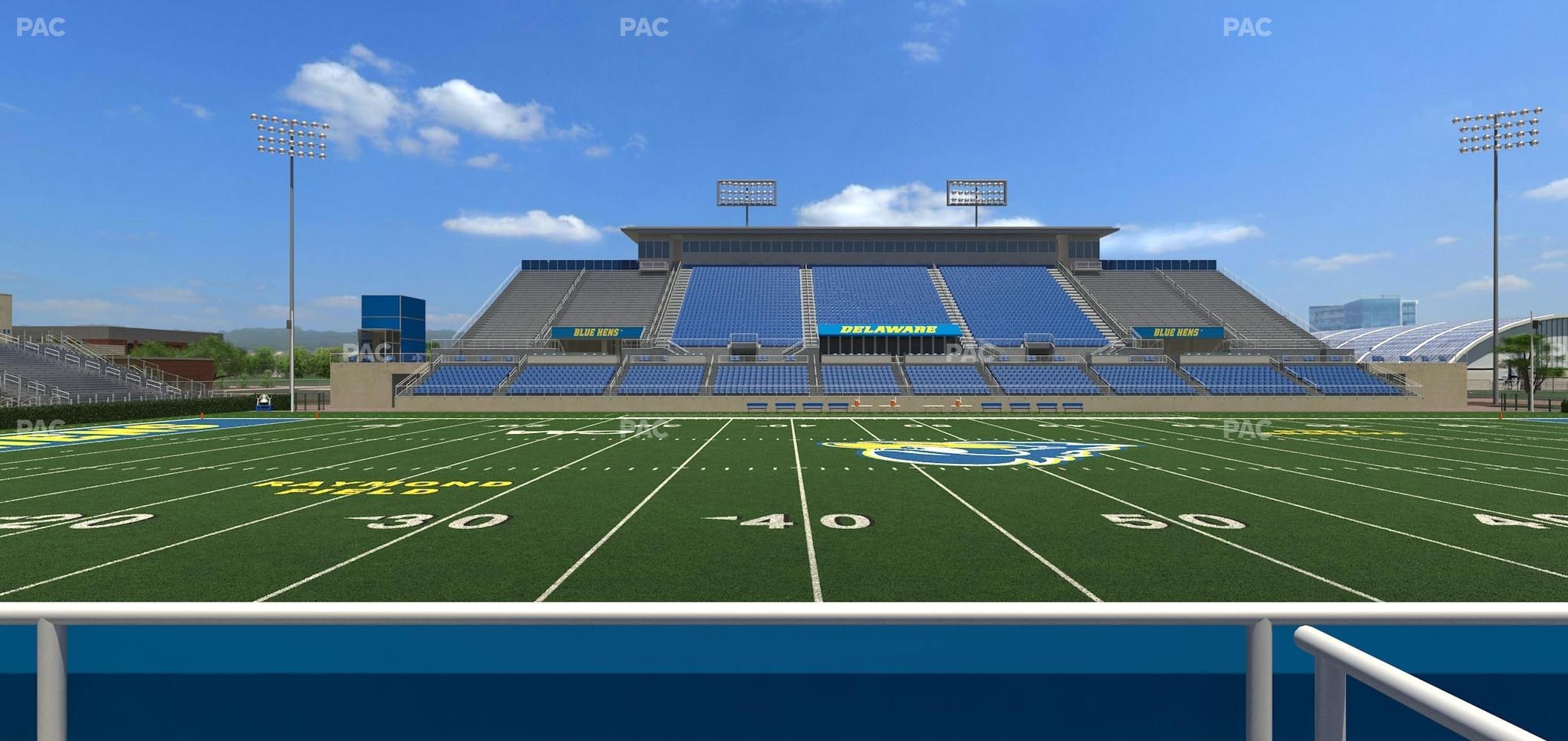 Seating view for Delaware Stadium Section East Box 80