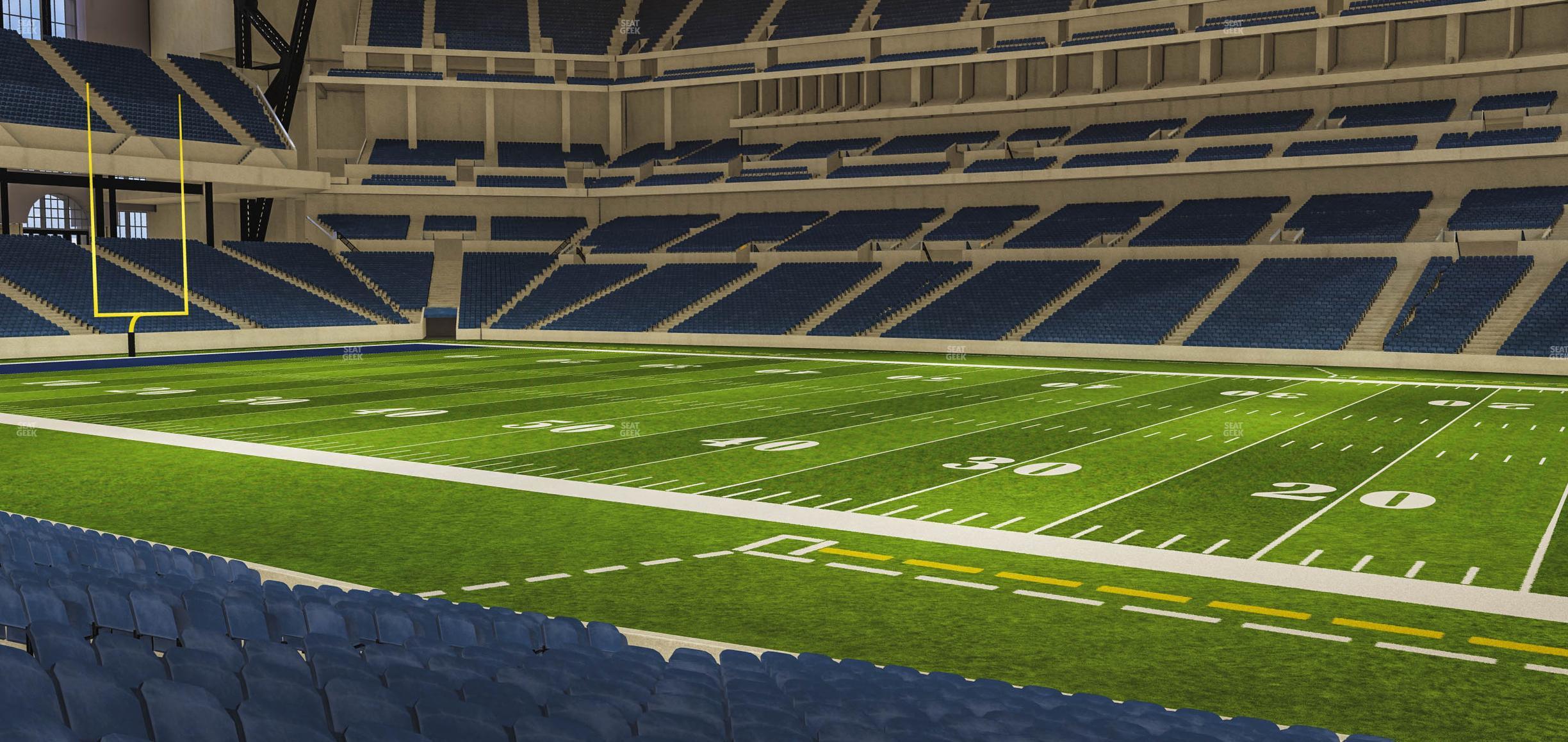 Seating view for Lucas Oil Stadium Section 137