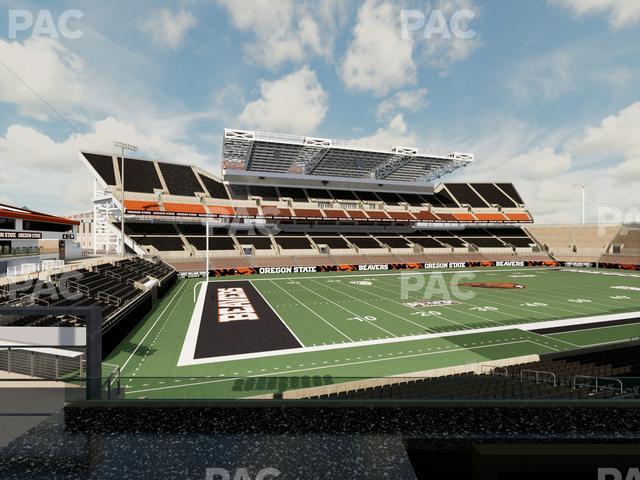 Seating view for Reser Stadium Section West Loge 31