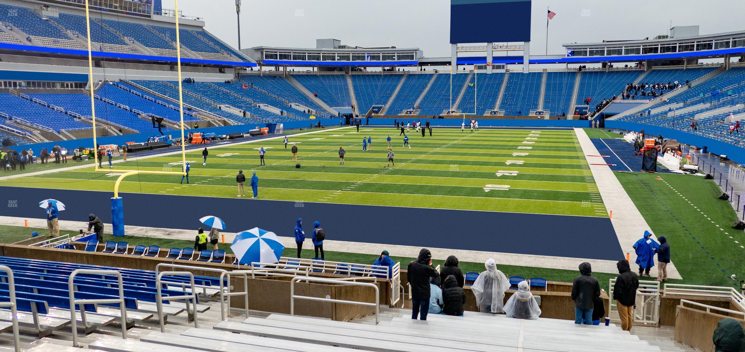 Seating view for Kroger Field Section 38