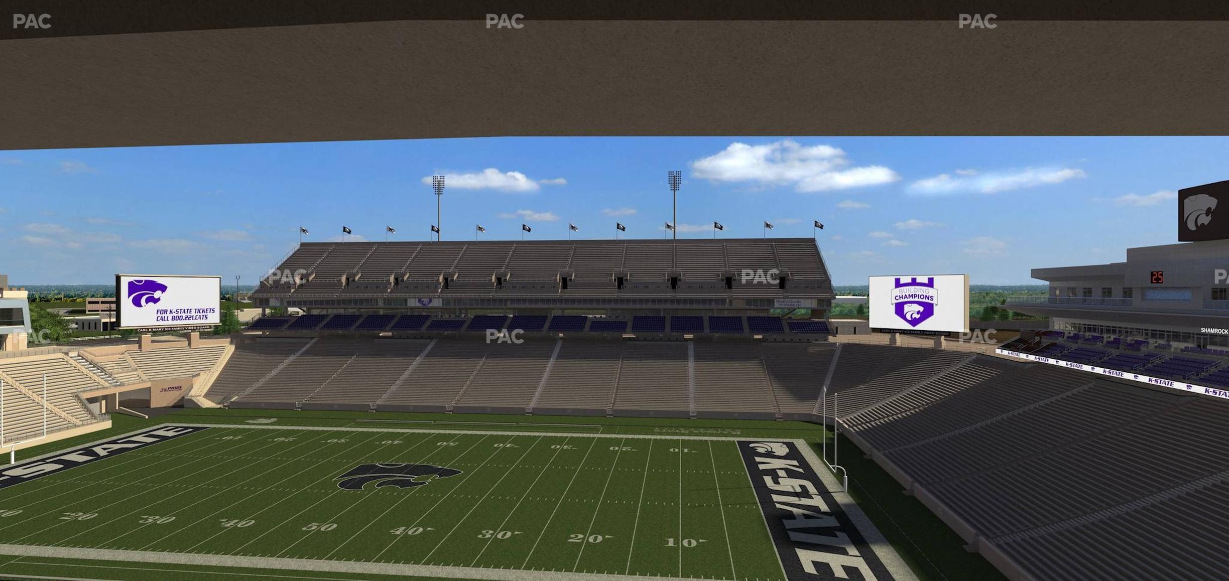 Seating view for Bill Snyder Family Stadium Section Loge 329