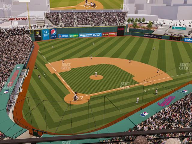 Seating view for Progressive Field Section 452